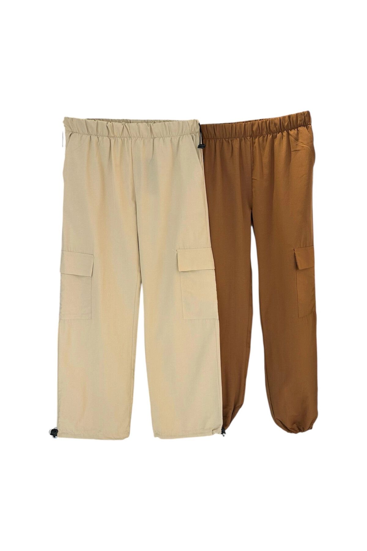Hasenna 8011 BELİ VE PAÇASI LASTİKLİ CEPLİ PARAŞÜT PANTOLON