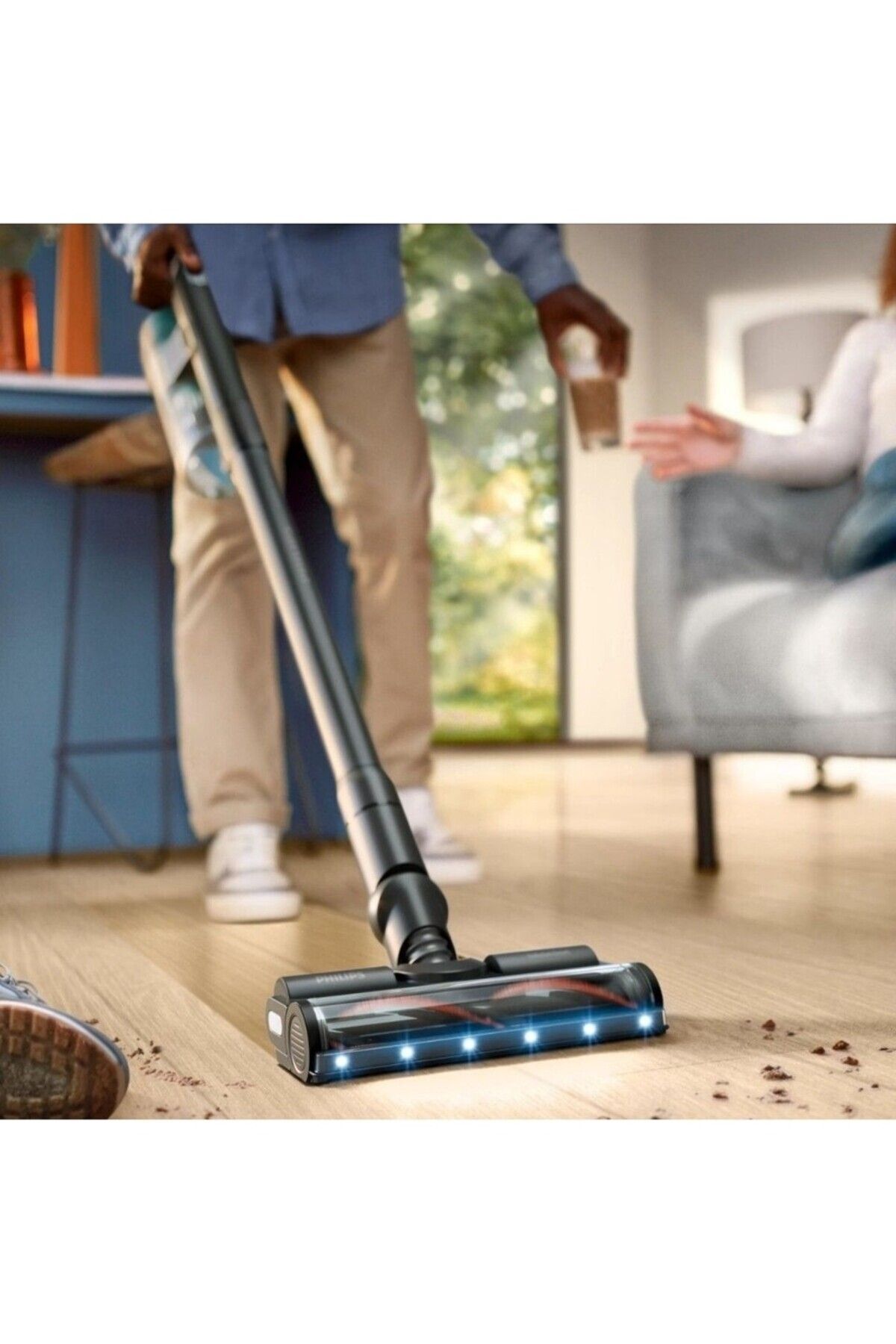 Philips 6000 Yeni Serisi En Hızlı Süpüren Vacumix Xc6557 Şarjlı Dikey Süpürge , 0,6 L