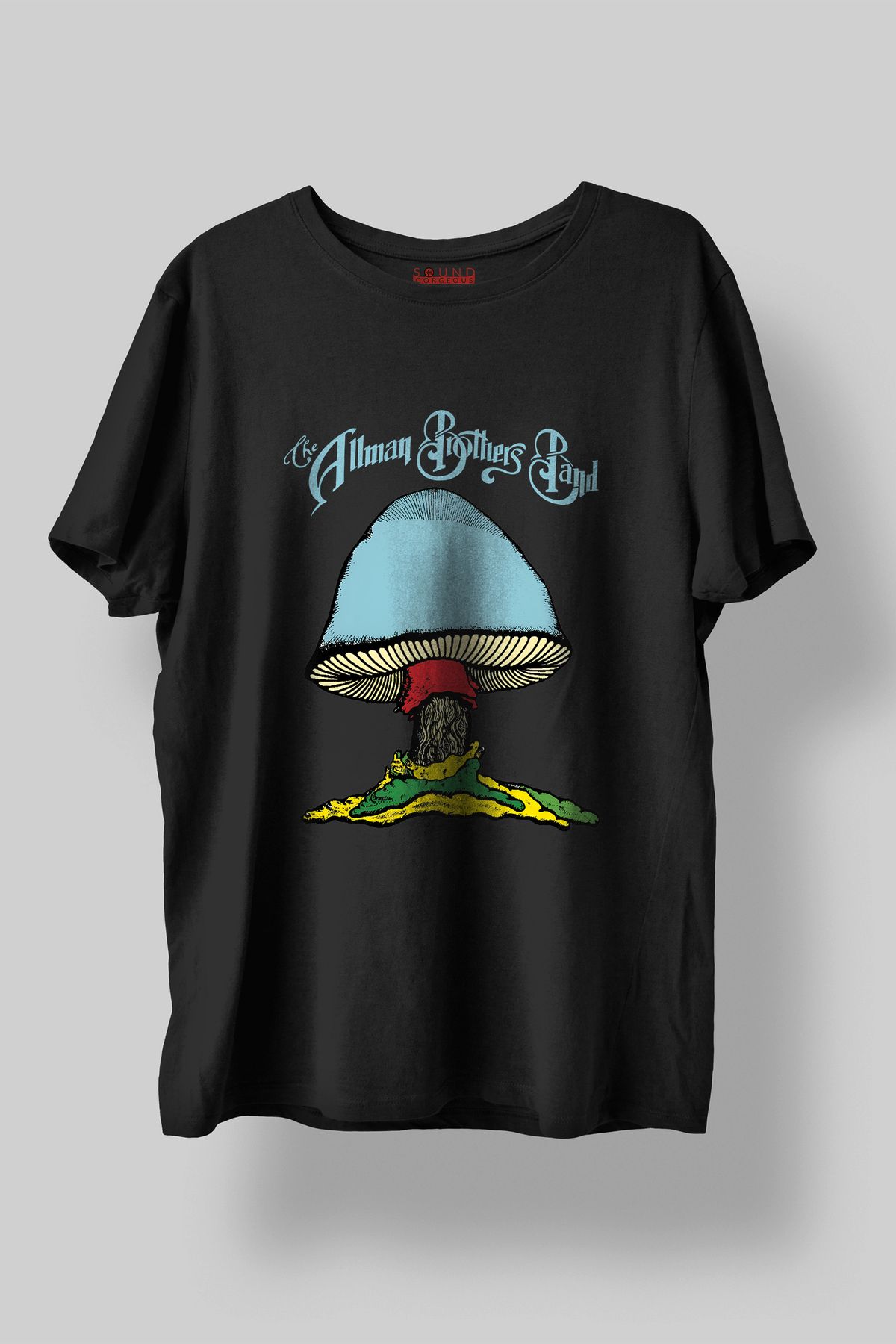 Sound Gorgeous The Allman Brothers Baskılı Regular Fit Unisex Siyah T-Shirt %100 Pamuk No:617