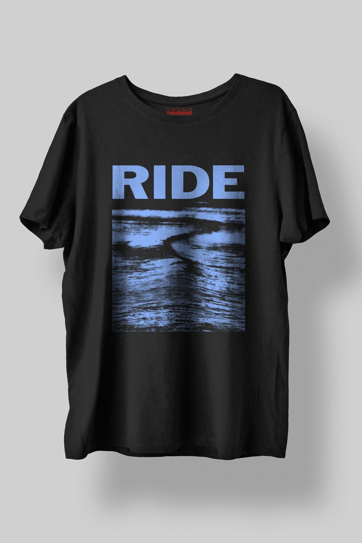 Sound Gorgeous Ride Baskılı Regular Fit Unisex Siyah T-Shirt %100 Pamuk No:472