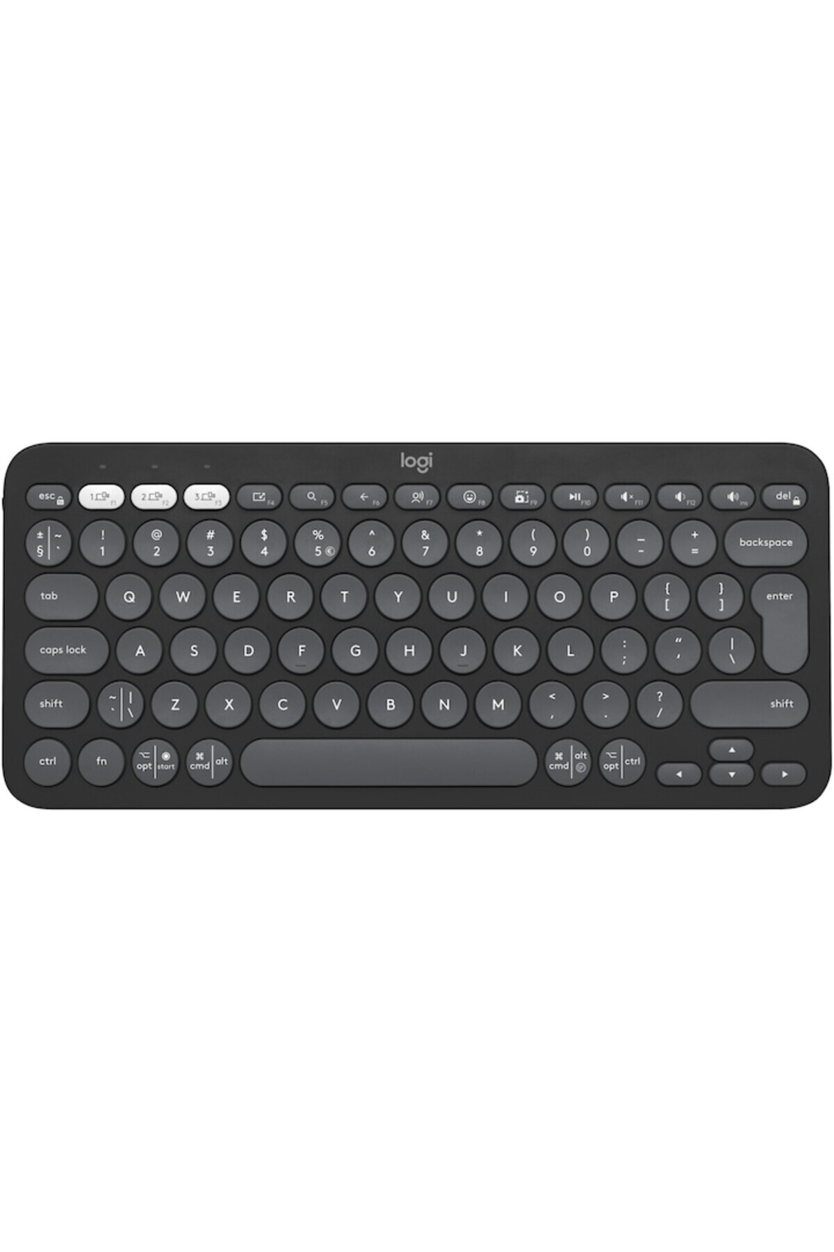 logitech-Bluetooth Keyboard Pebble Keys 2 K380s, Multi-Device, Tonal Graphite 2