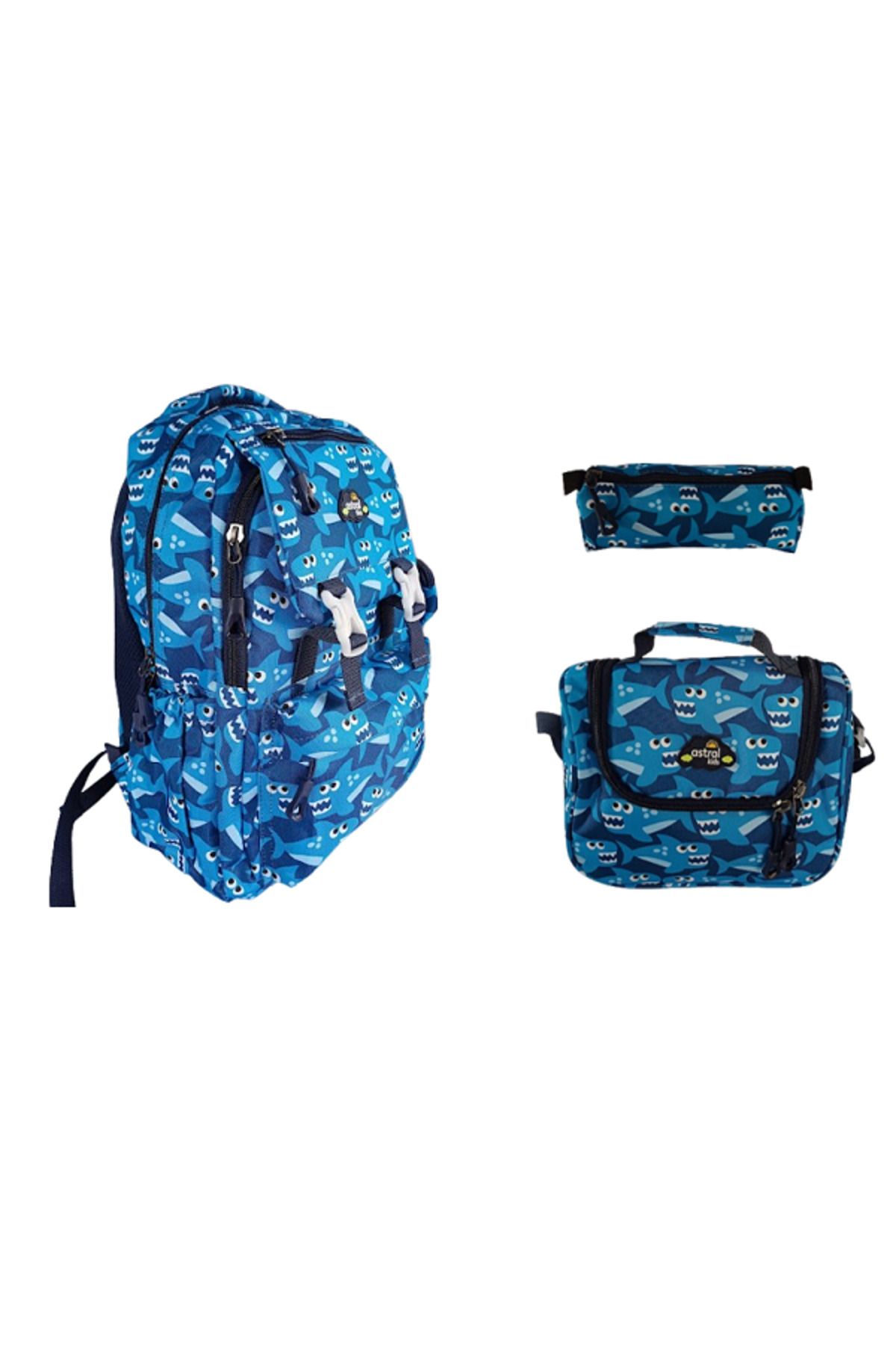 ASTRAL Kids 3 Lü Set İlkokul Sırt Çantası Erkek Desenli Çanta