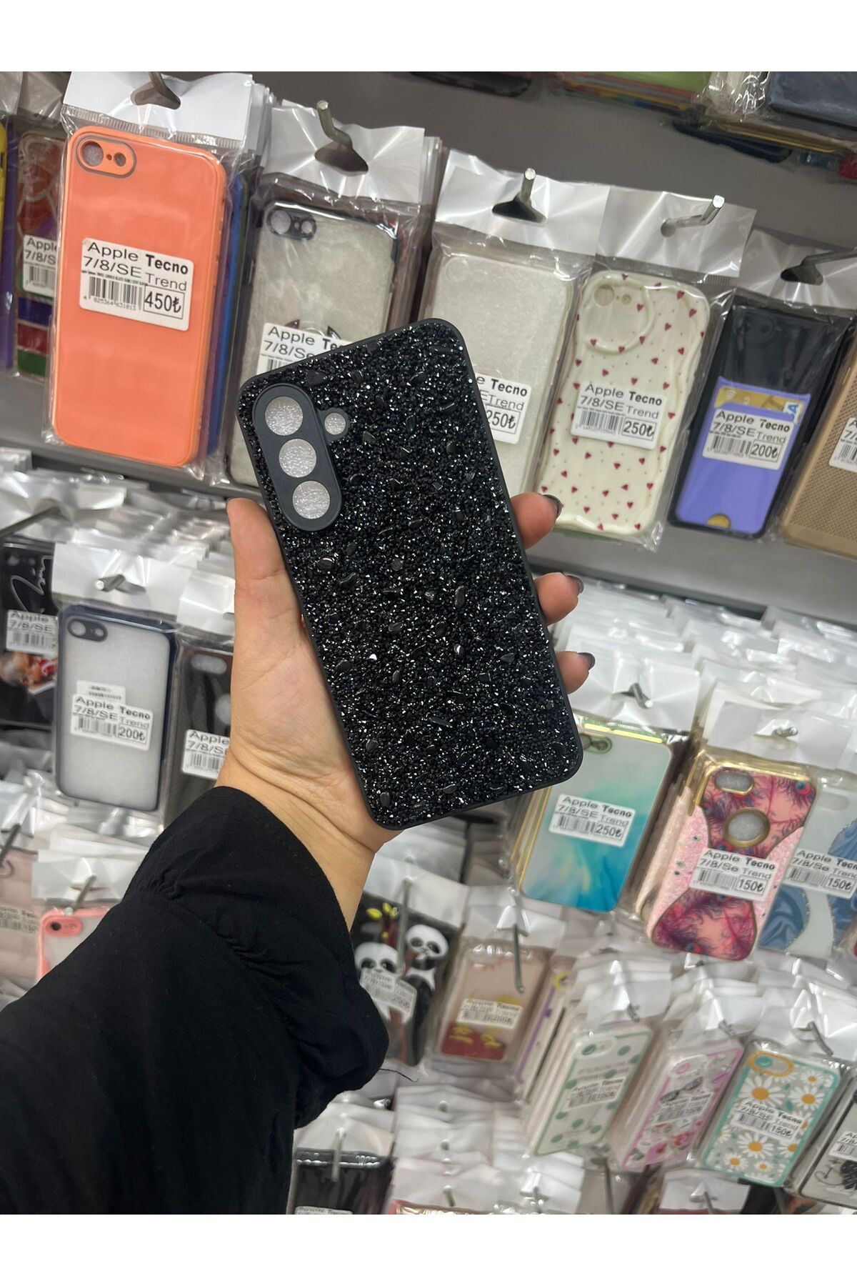 TECNOTREND Galaxy A56 Kılıf Parlak Taşlı Tasarım Pırlanta Kapak