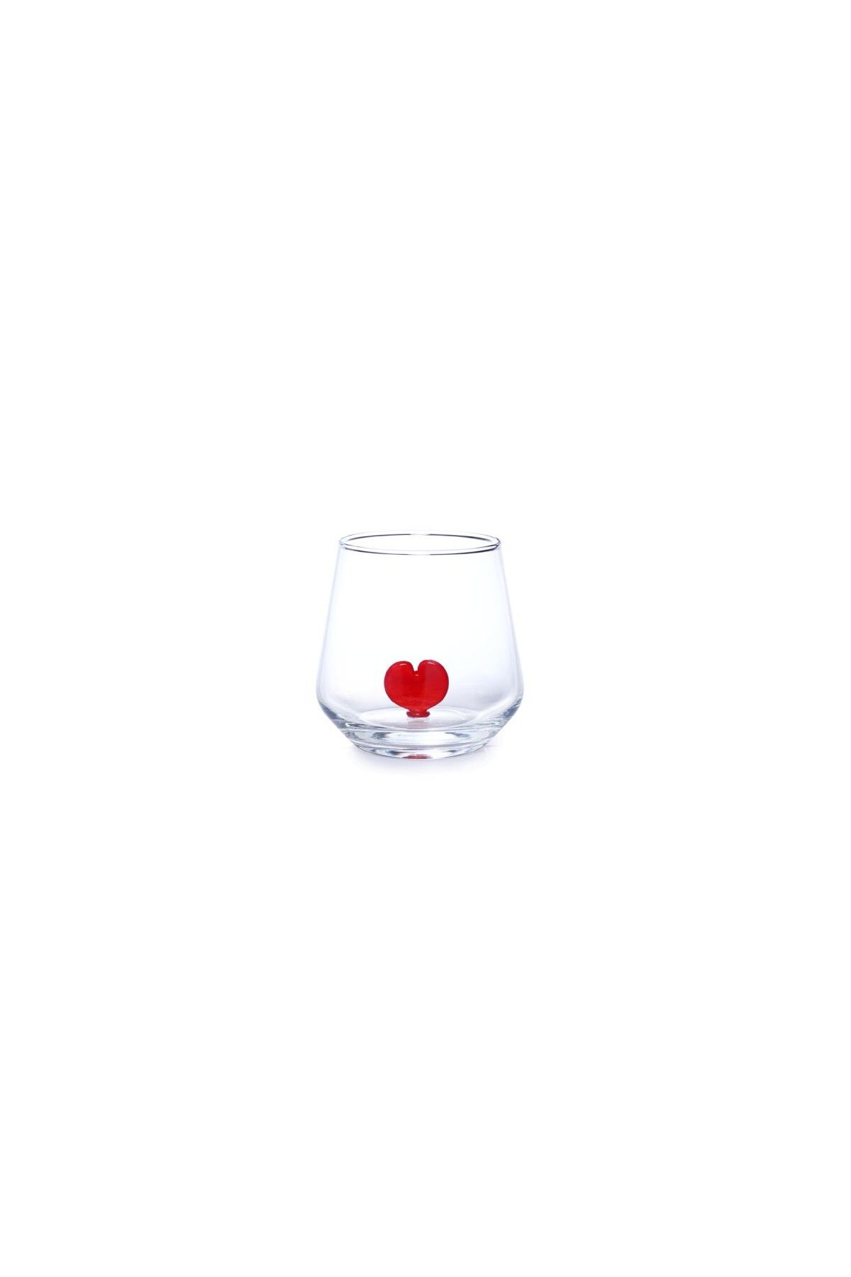 FernCo Bon App Collection Espresso Glass Heart