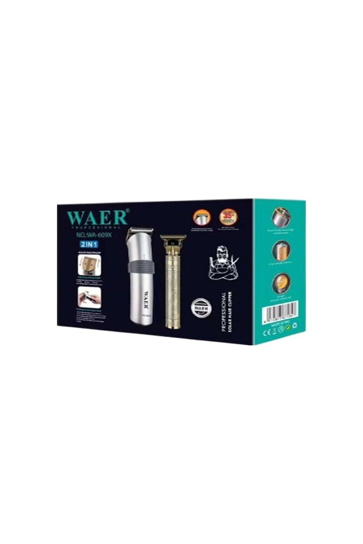 WEAR WA-609X 2'si 1 Arada Tıraş Makinesi Seti