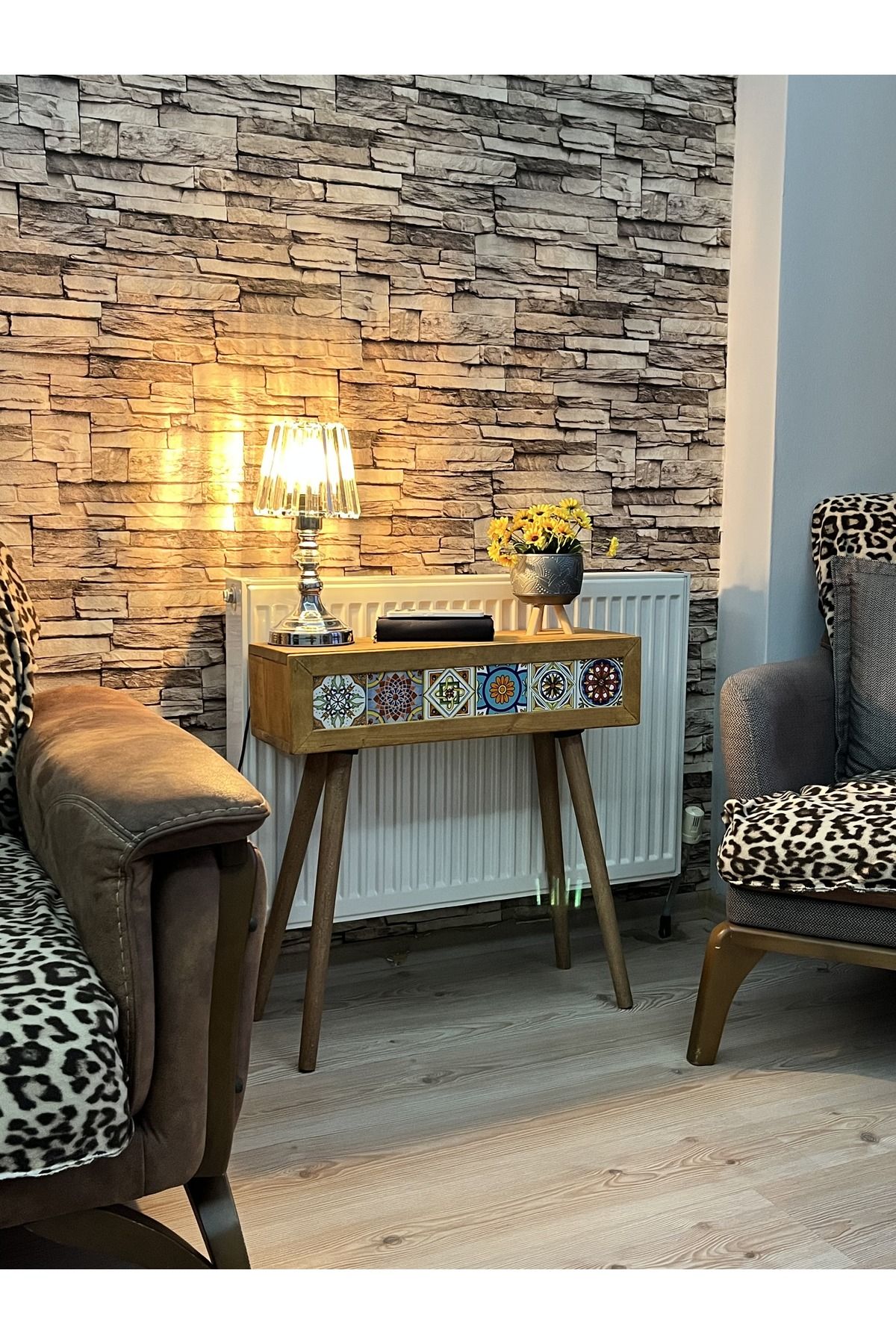 Home Kiraz Dresuar Meksika Çini Desenli Seramik Retro Model