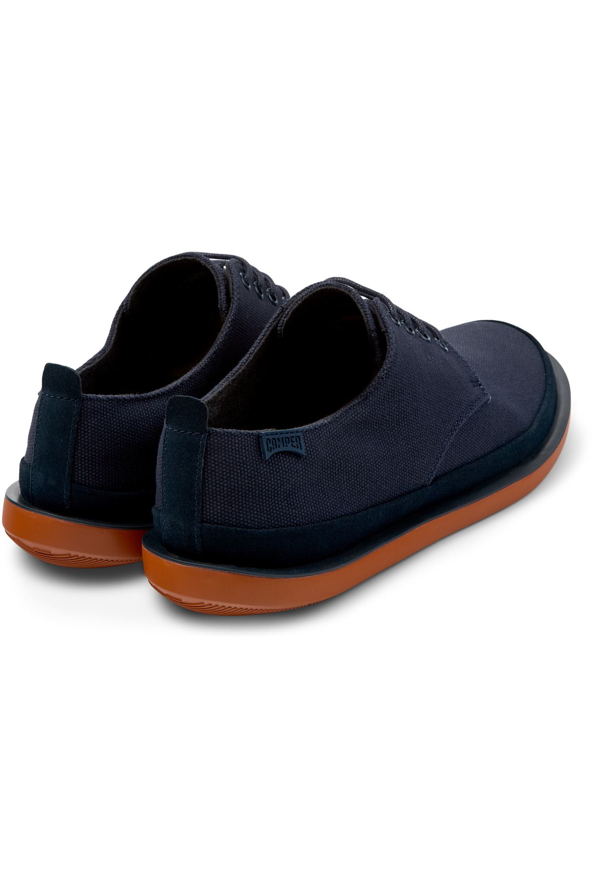 CAMPER-Men's Casual Blue Nubuck Shoes with Hook and Loop, Durable, Comfortable, Recycled Insole Wagon 4