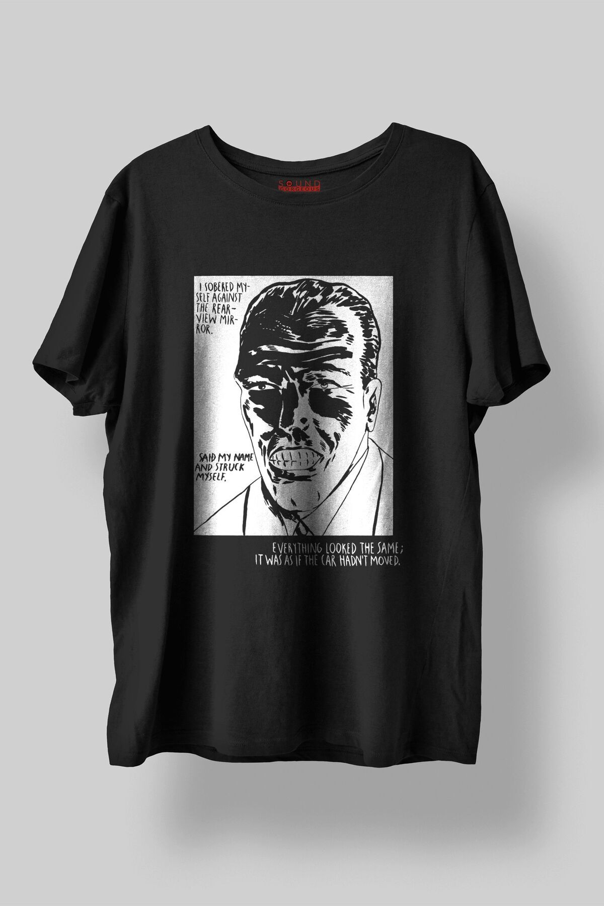 Sound Gorgeous Sonic Youth Baskılı Regular Fit Unisex Siyah T-Shirt %100 Pamuk No:552