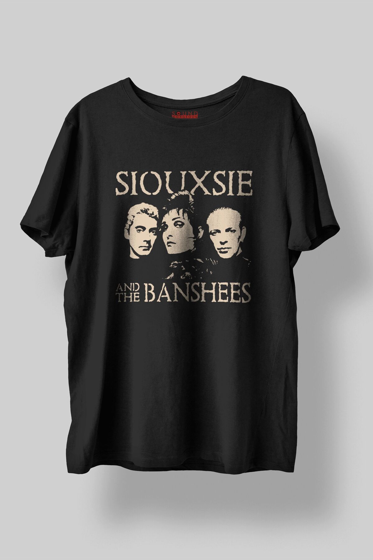 Sound Gorgeous Siouxsie and The Banshees Baskılı Regular Fit Unisex Siyah T-Shirt %100 Pamuk No:521