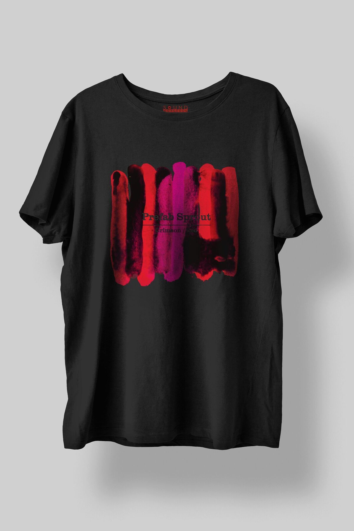 Sound Gorgeous Prefab Sprout Baskılı Regular Fit Unisex Siyah T-Shirt %100 Pamuk No:443