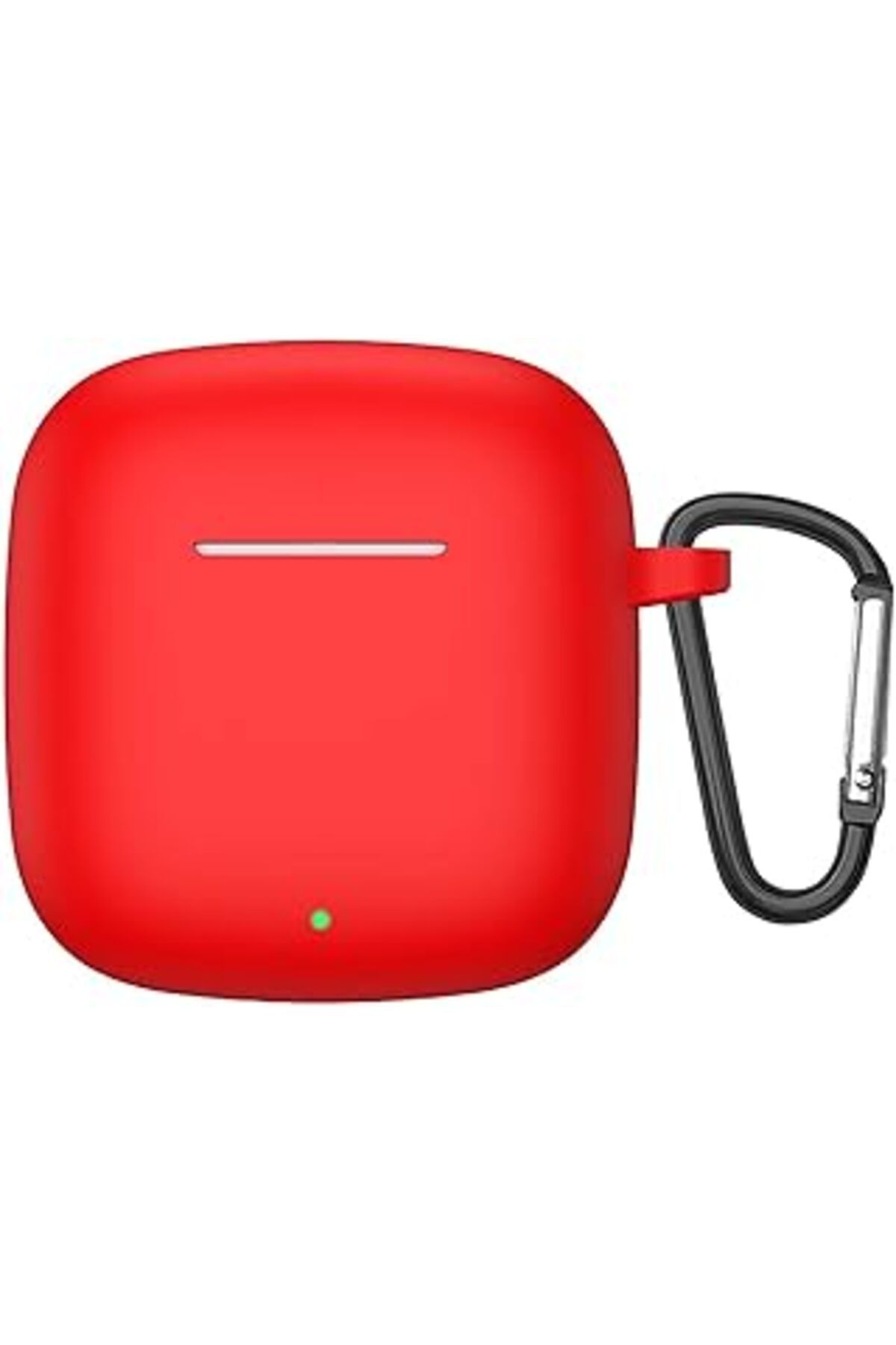 Mu Art Ahşap Microsonic Huawei Freebuds Se 2 Için Kılıf Askılı Mat Silikon Kırmızı [Freebuds Se 2 Ile Uyumlu Kıl