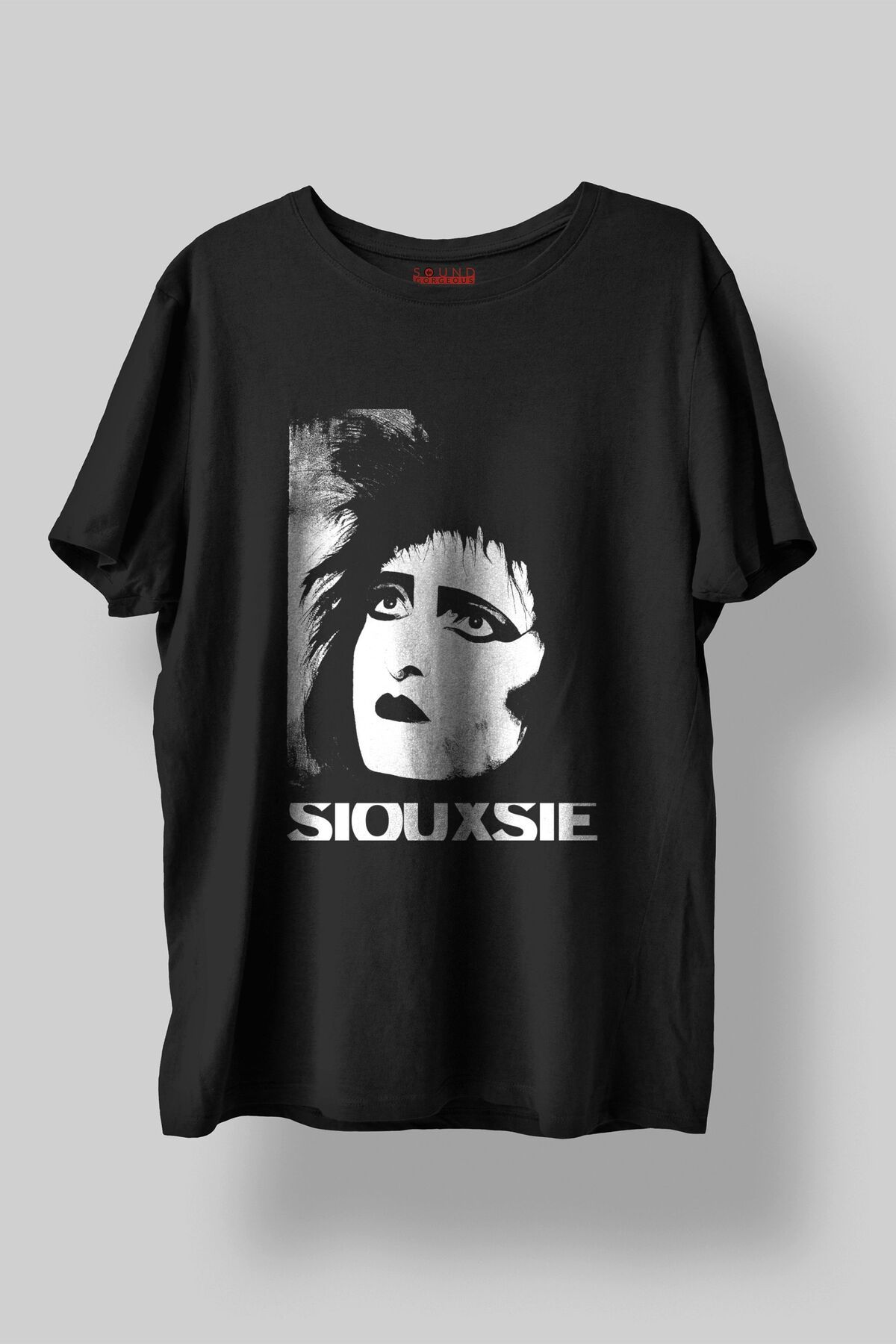 Sound Gorgeous Siouxsie and The Banshees Baskılı Regular Fit Unisex Siyah T-Shirt %100 Pamuk No:520