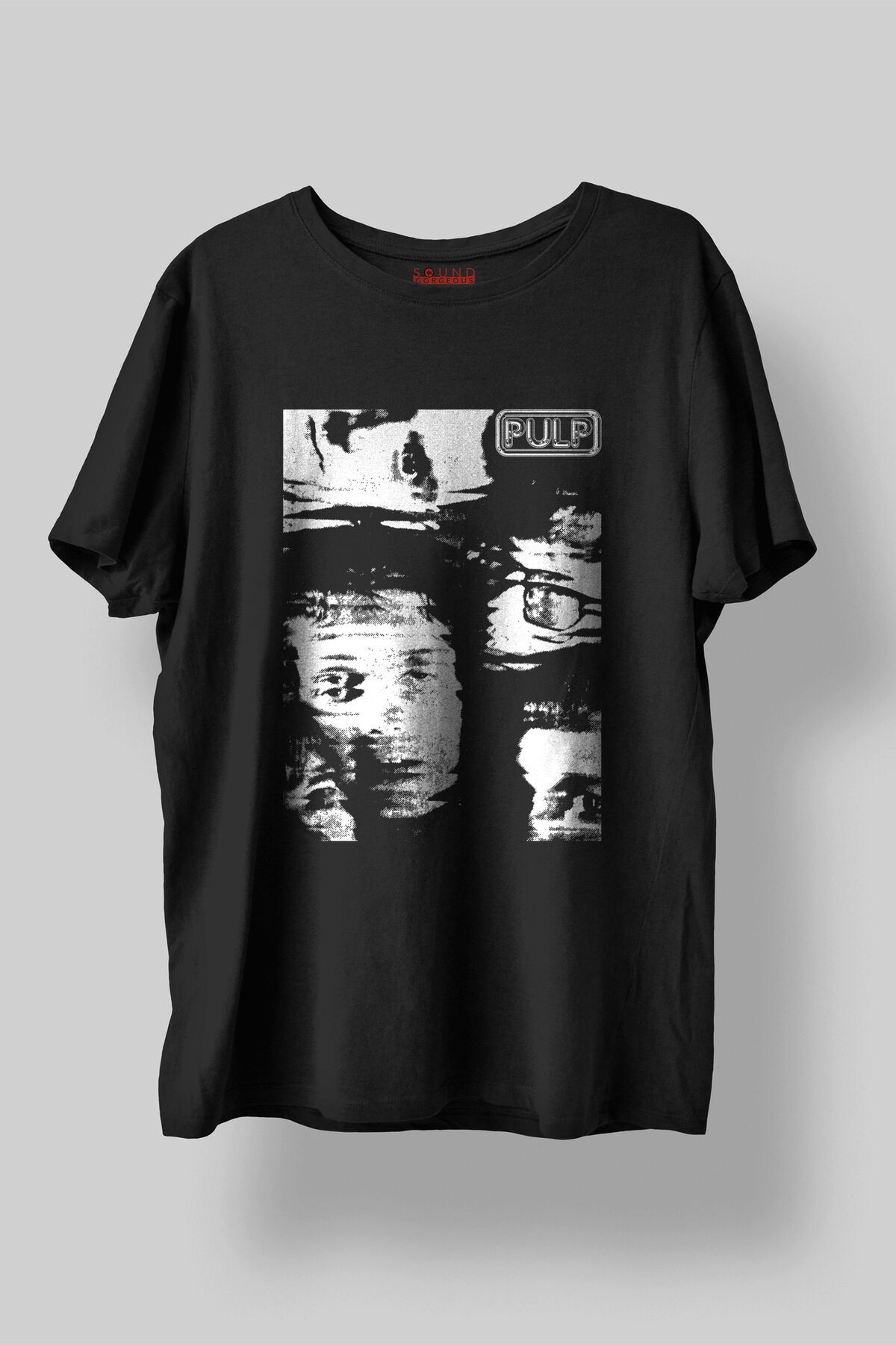 Sound Gorgeous Pulp Baskılı Regular Fit Unisex Siyah T-Shirt %100 Pamuk No:445