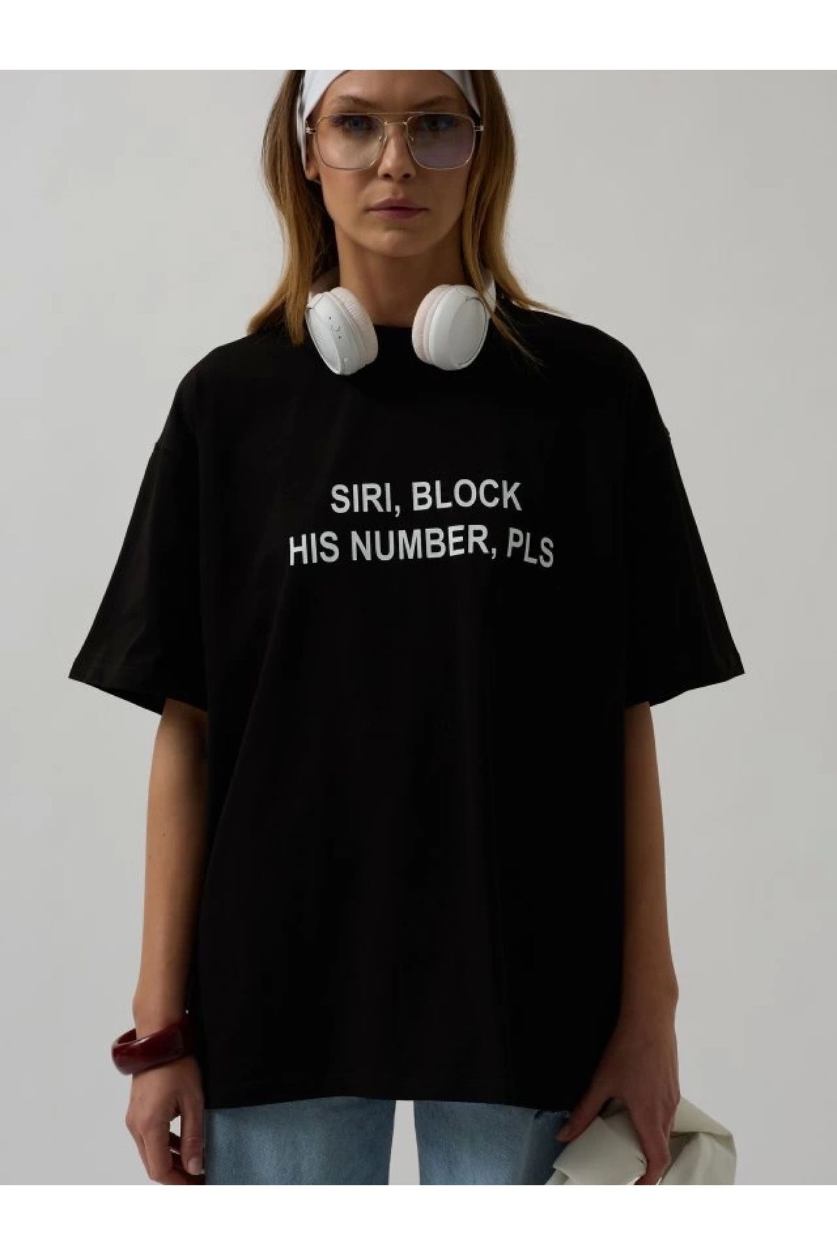 POLEXP Rahat Kesim Desenli T-shirt