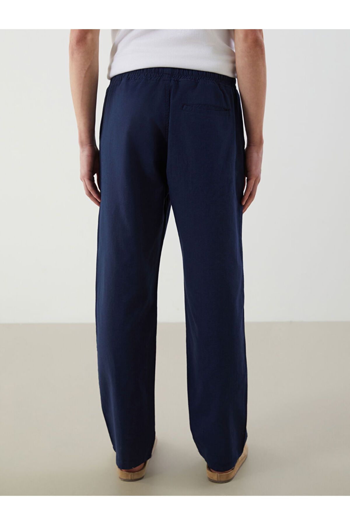 LC Waikiki-New Season Comfortable Fit Linen Blend Men's Trousers - S5Fq94Z8 8