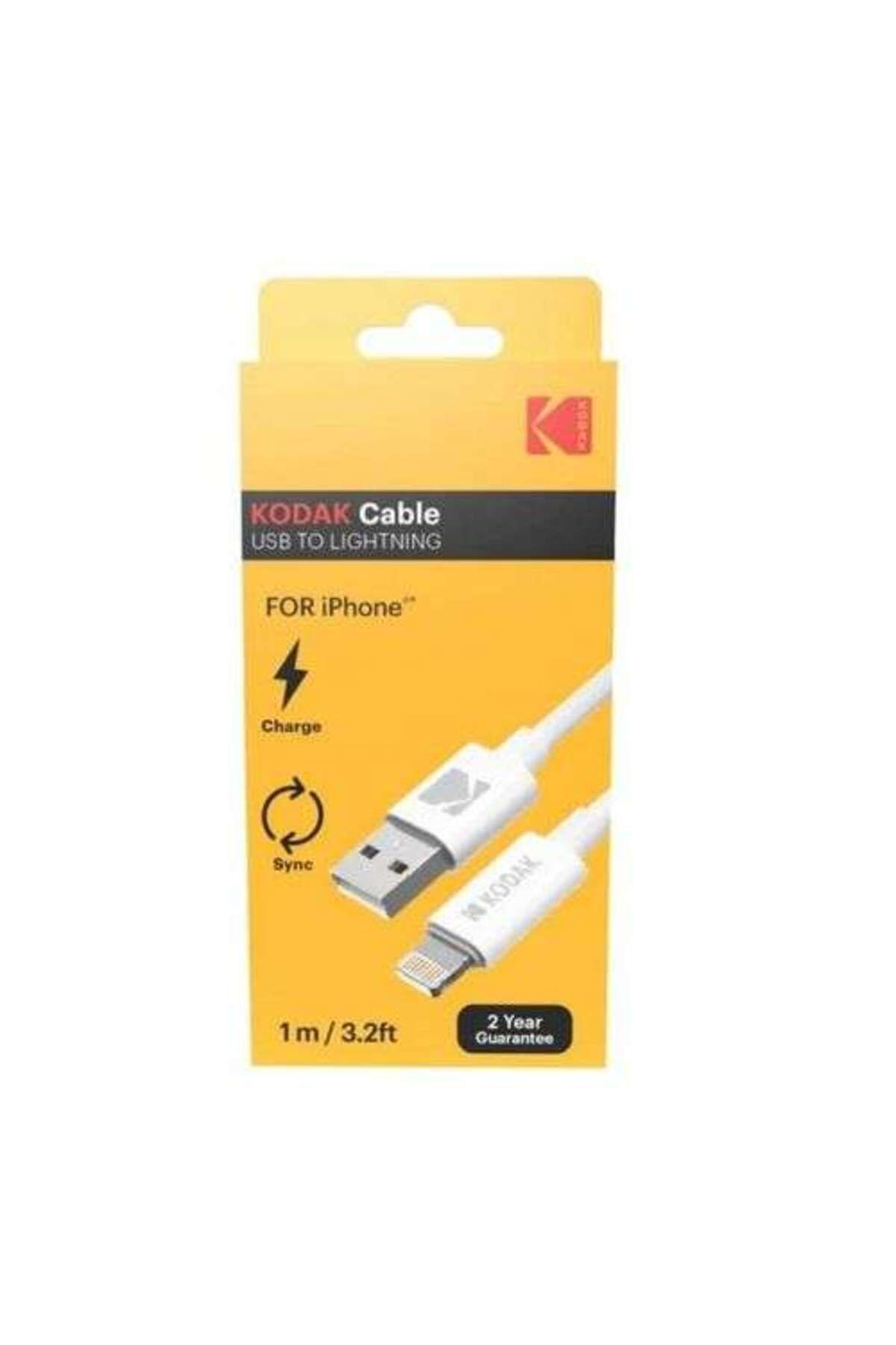 Kodak Iphone İçin USB Lightning Kablo 1 Metre