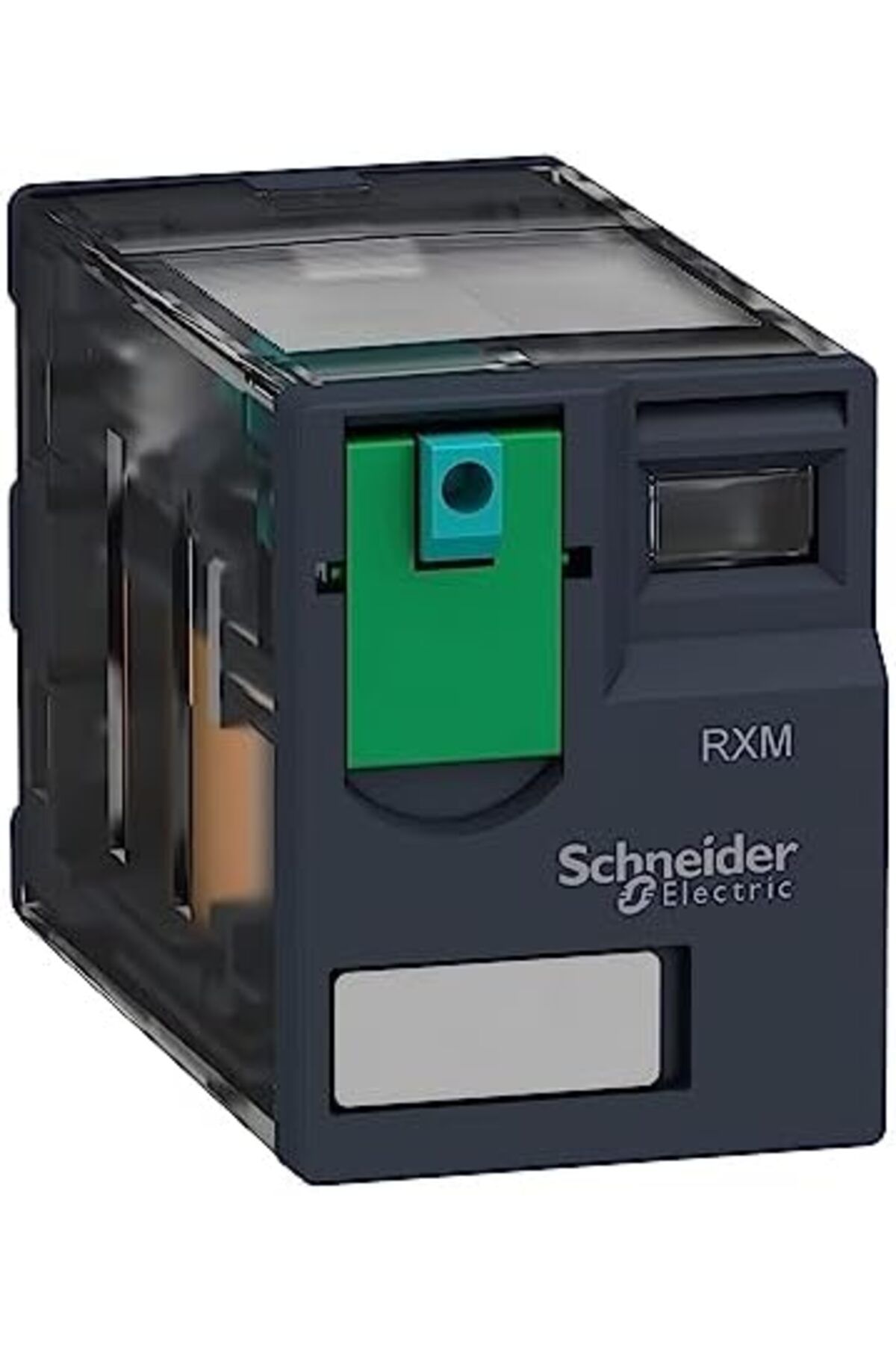 Schneider Electric-Schneider Signaling Zelio Relay, Miniature plug-in relay, 6A, 4 CO, with lockable test button, 24V D 2