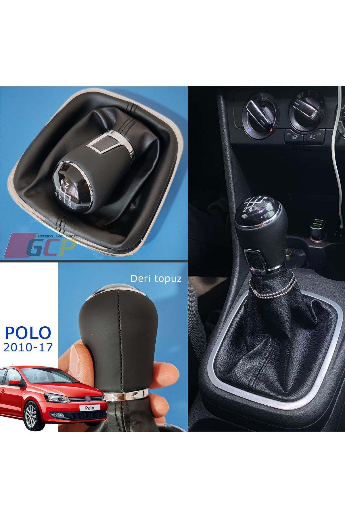 GCP German Car Parts POLO 6R Manuel Vites Seti Deri topuzlu