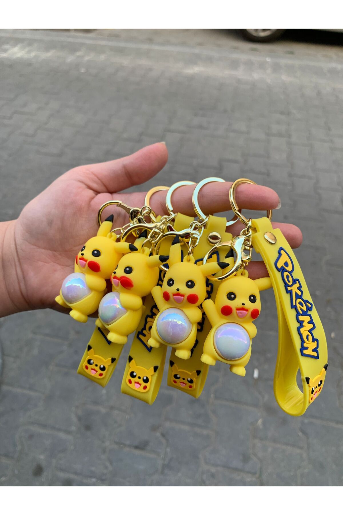Wolawood Işıklı Anahtarlık Sevimli Maskot 3D Figürlü Şirin Çanta Aksesuarı Hediyelik Minik Oyuncak Anahtarlık