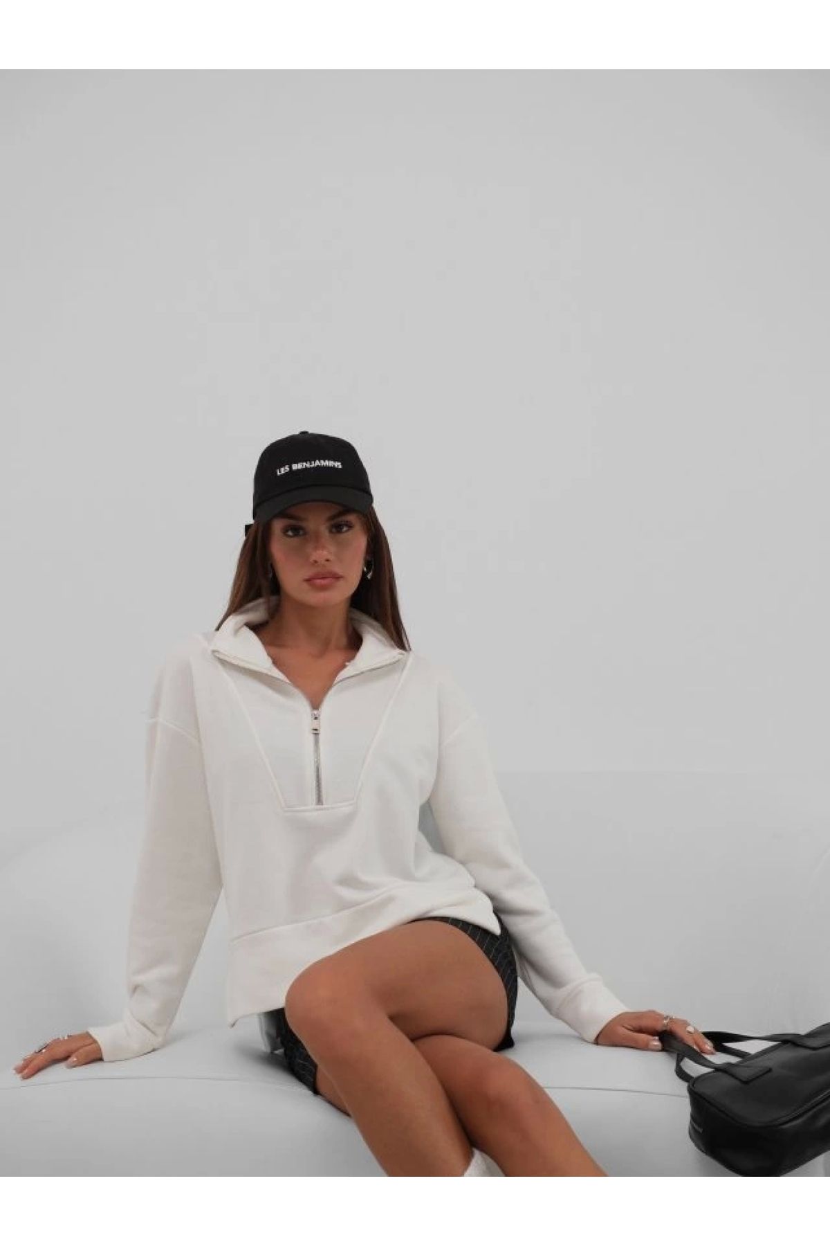 POLEXP Moda Dolu Fermuarlı Sweatshirt