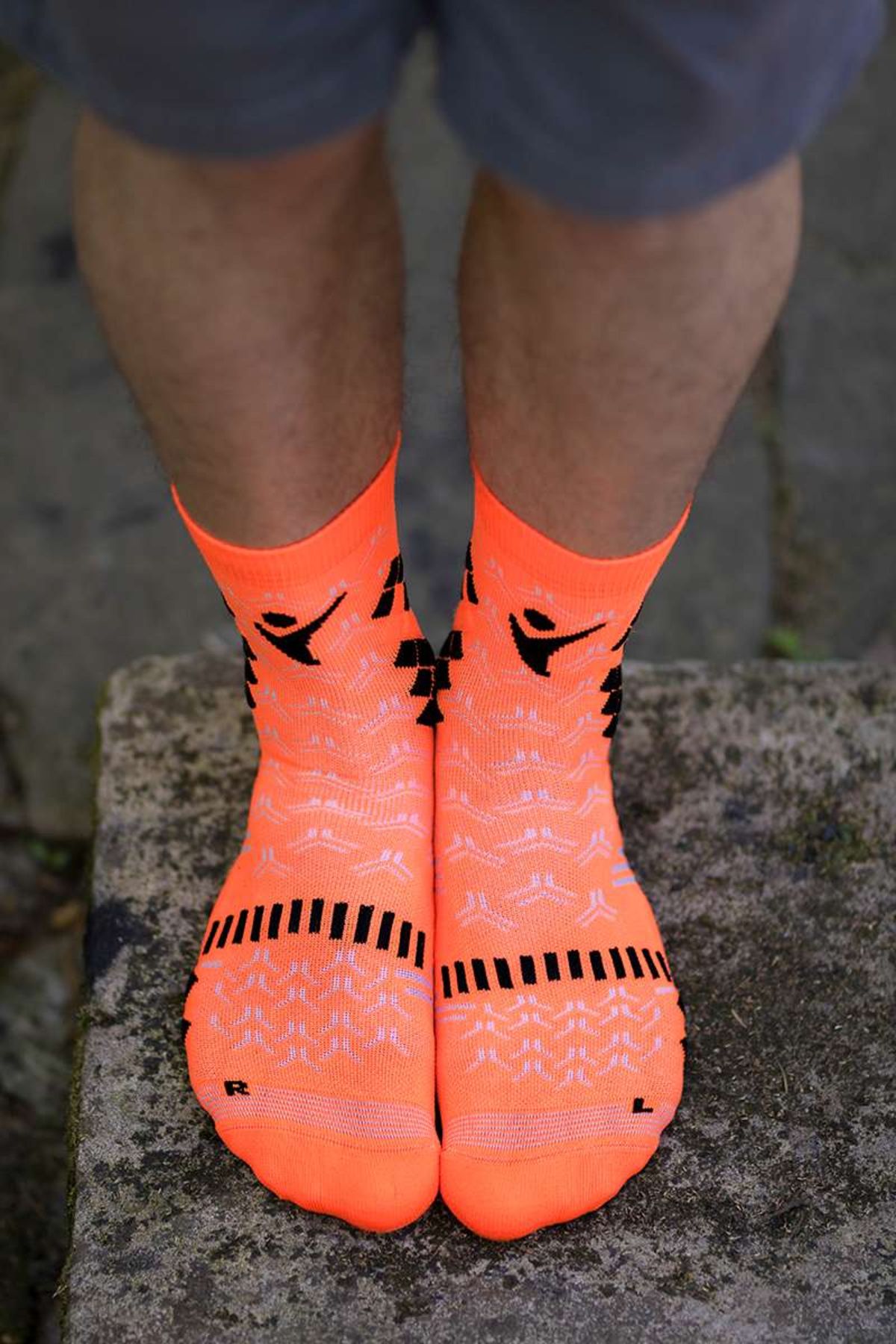 Try to Fly-Fluorescent Orange Compression Socks 3