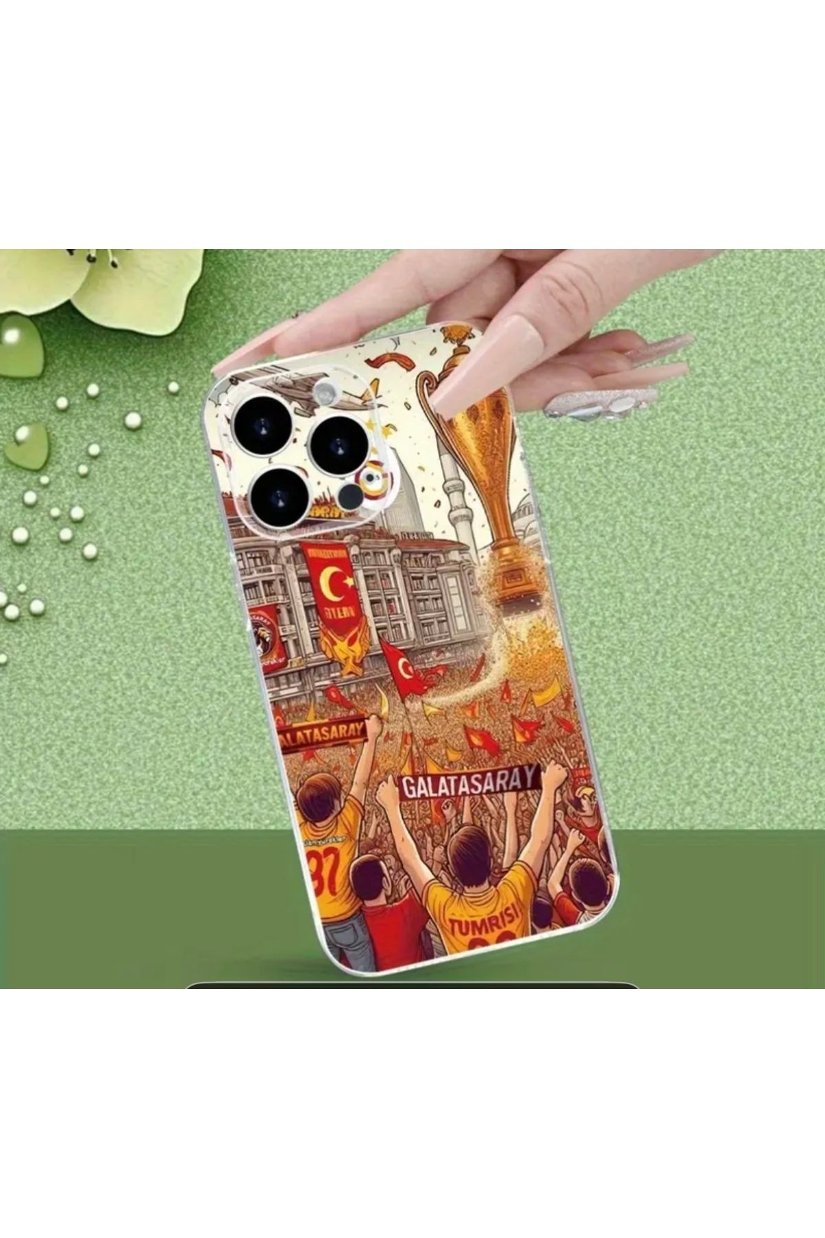 SEM STORE İPHONE 15 UYUMLU SARI KIRMIZI SİLİKON KILIF