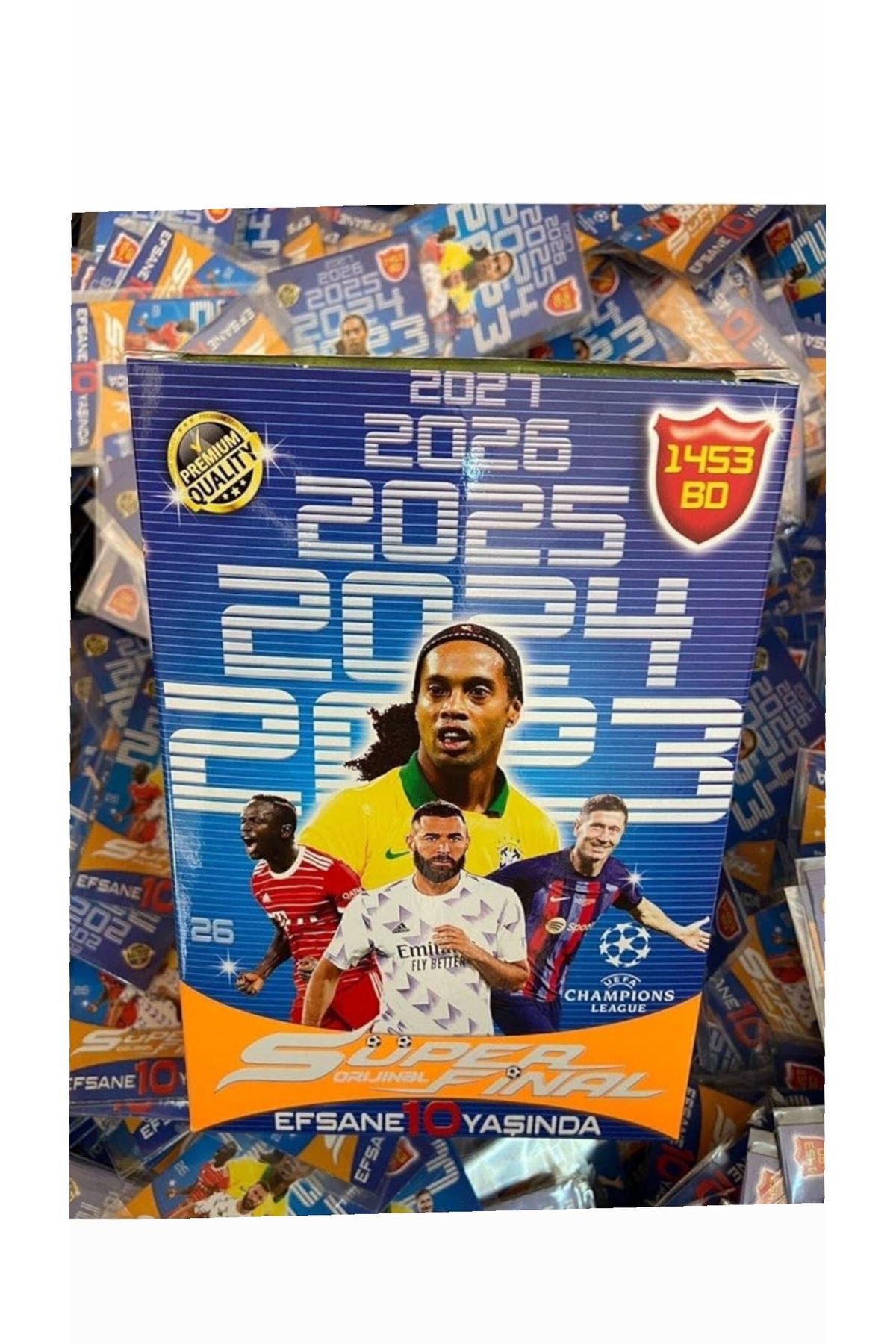 SÜSLÜTASARIM Futbol kartı(25 paketli)