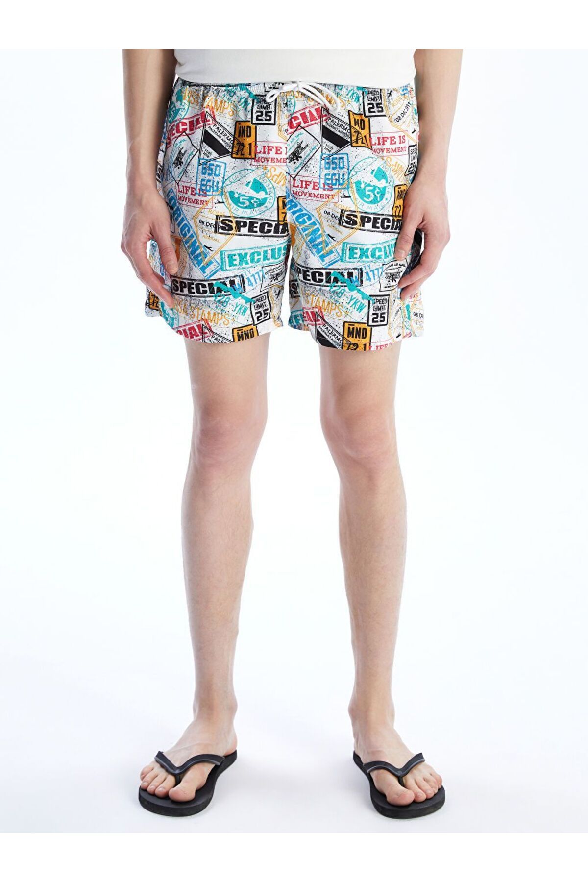 LC Waikiki-XSIDE Short Length Patterned Men's Swim Shorts 2