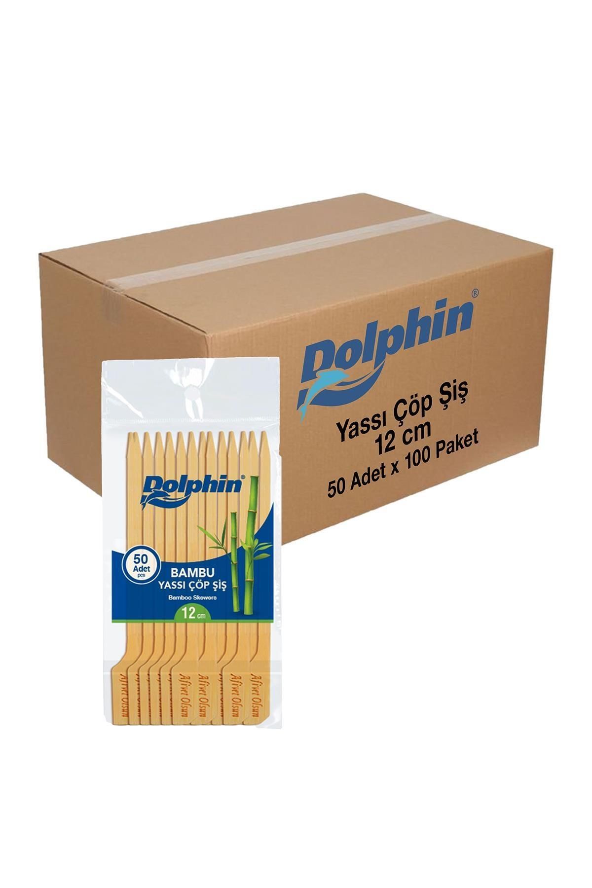 alsepeteavm Dolphin Yassı Çöp Şiş 12cm 50 Adet X 100 Paket (koli)
