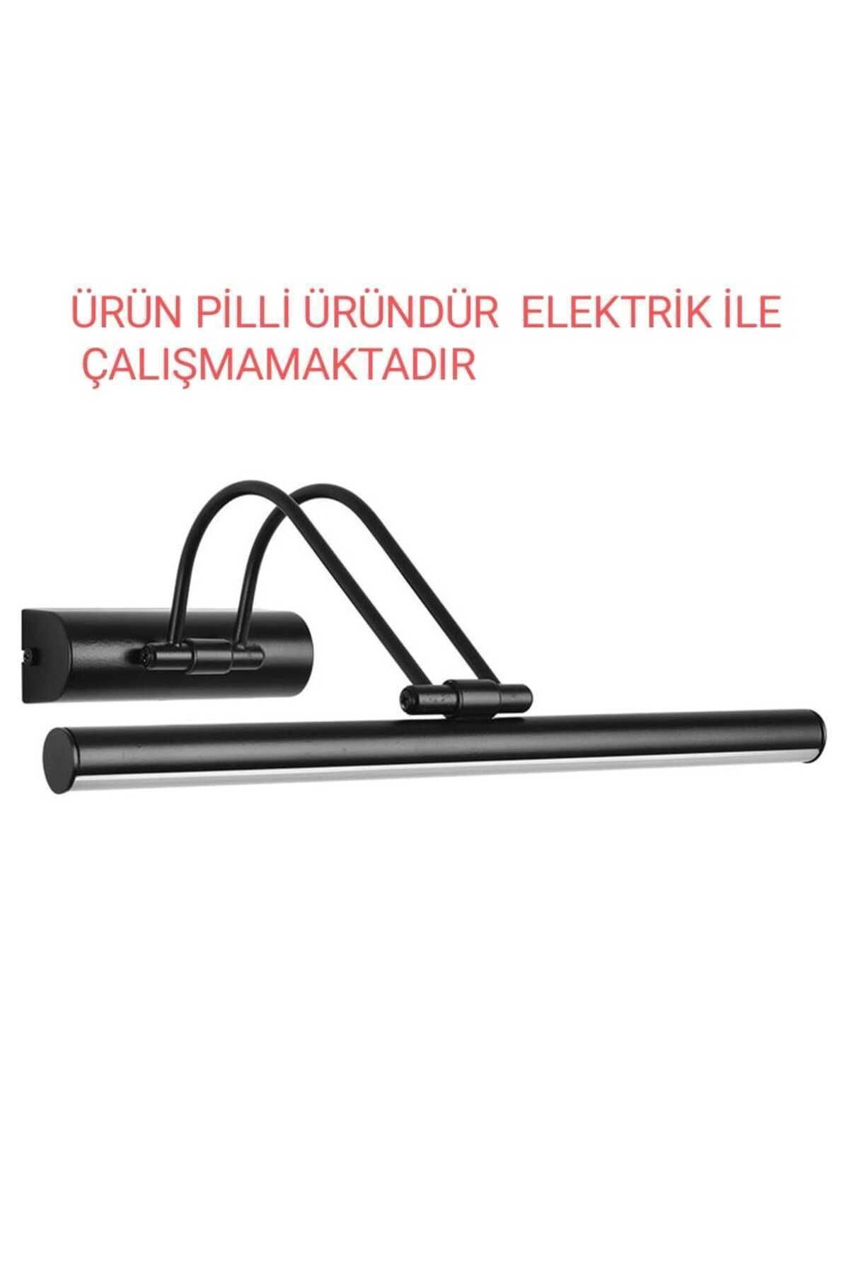 SerenityHaven 35 cm Pilli Aplik Ayna Üstü ve Tablo Aydınlatması 4000K DOĞAL IŞIK
