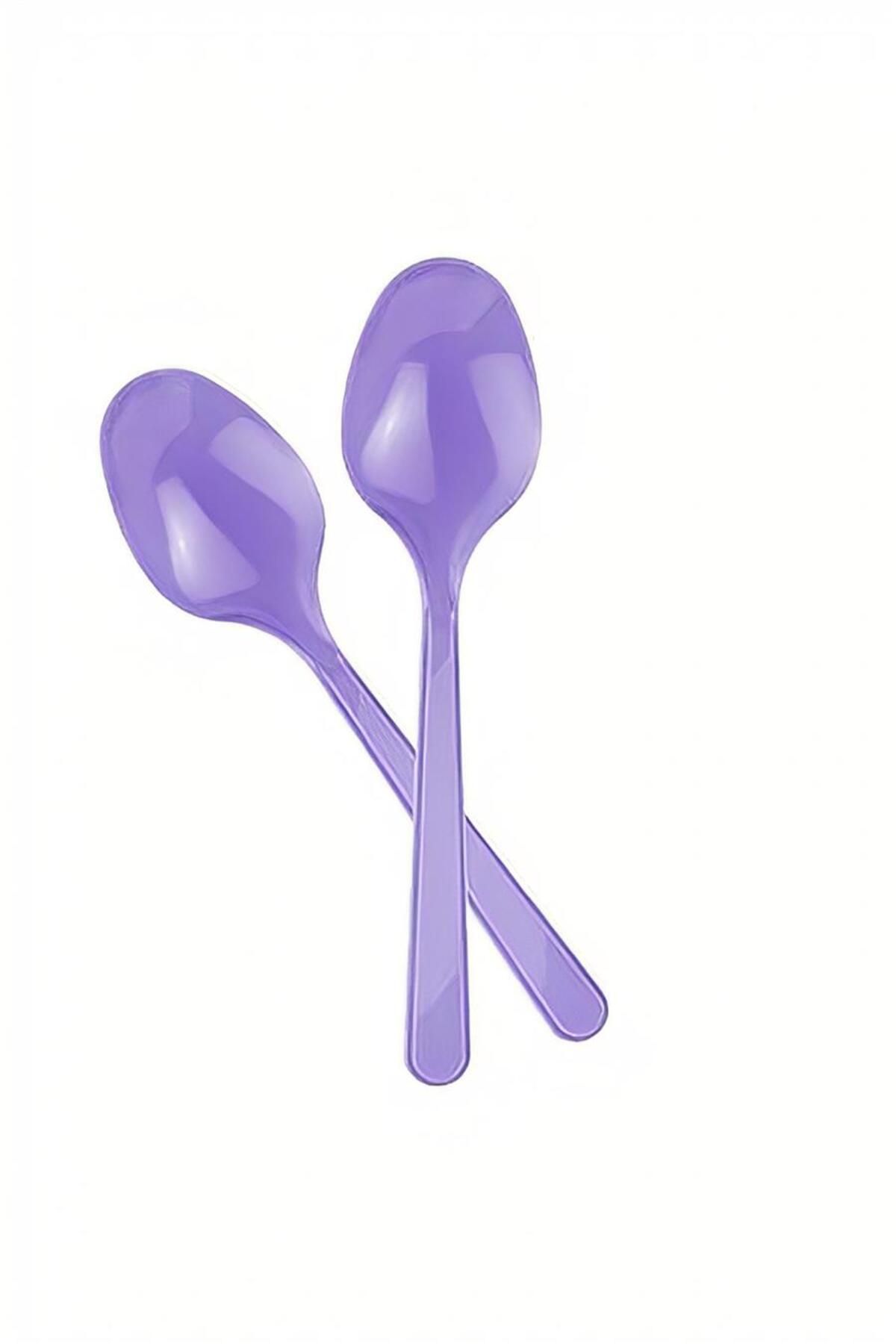 alsepeteavm Lila Plastik Kaşık