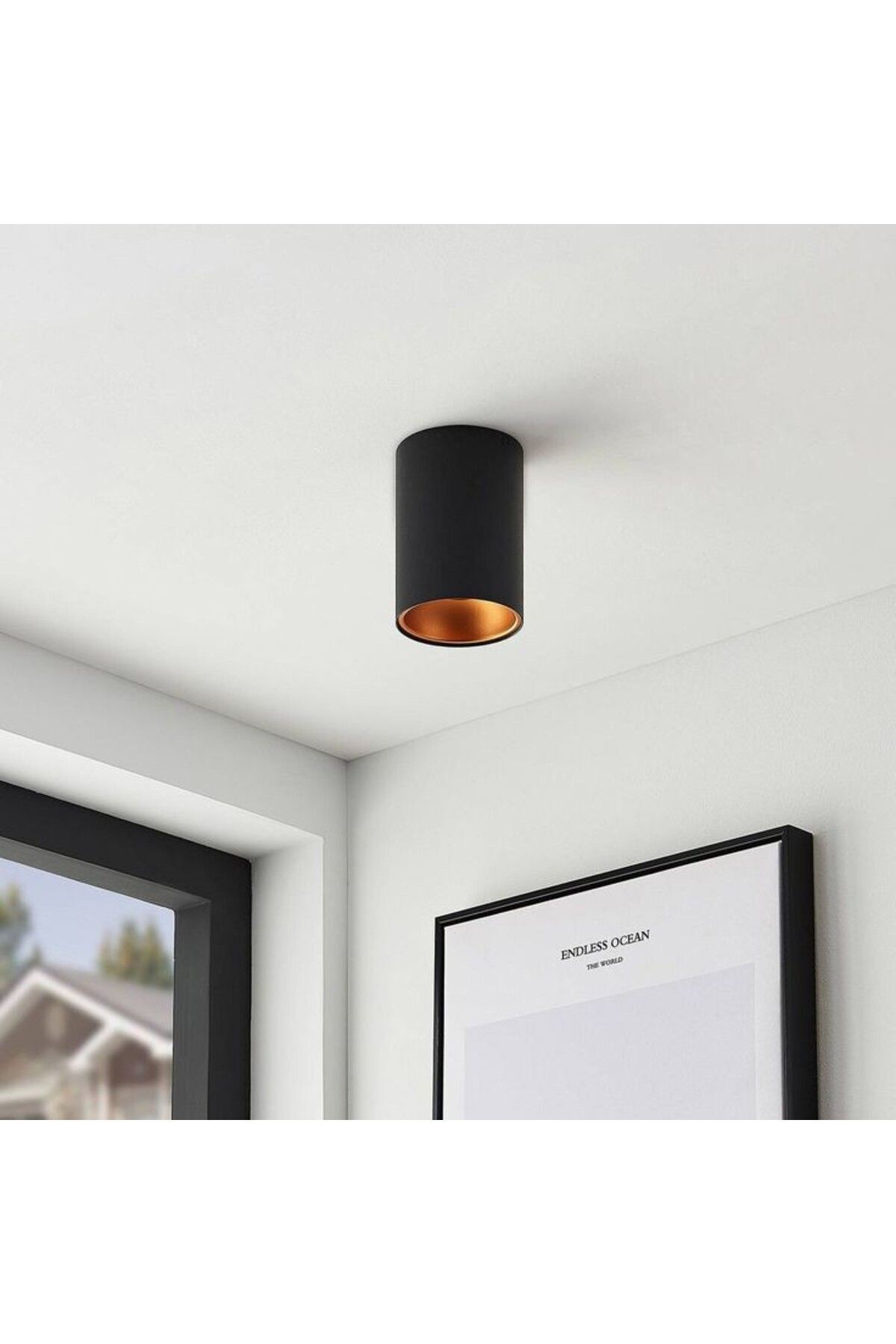 SerenityHaven 7 Watt Gu10 Günışığı Ledli, 10 Cm, Alüminyum Kasa Sıva Üstü Dekoratif Tavan Armatürü, Led Aplik