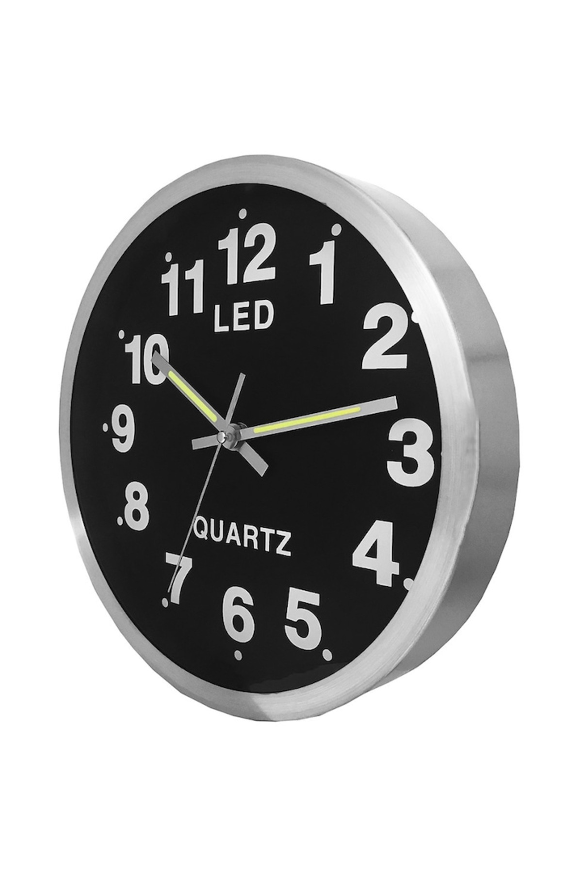 QUARTZ-Wall Clock, Quartz, With LED Illuminated Numbers 3