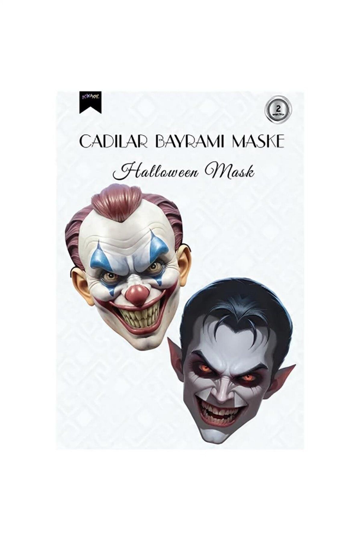 playzone Halloween Maske Seti 2'li - No:2