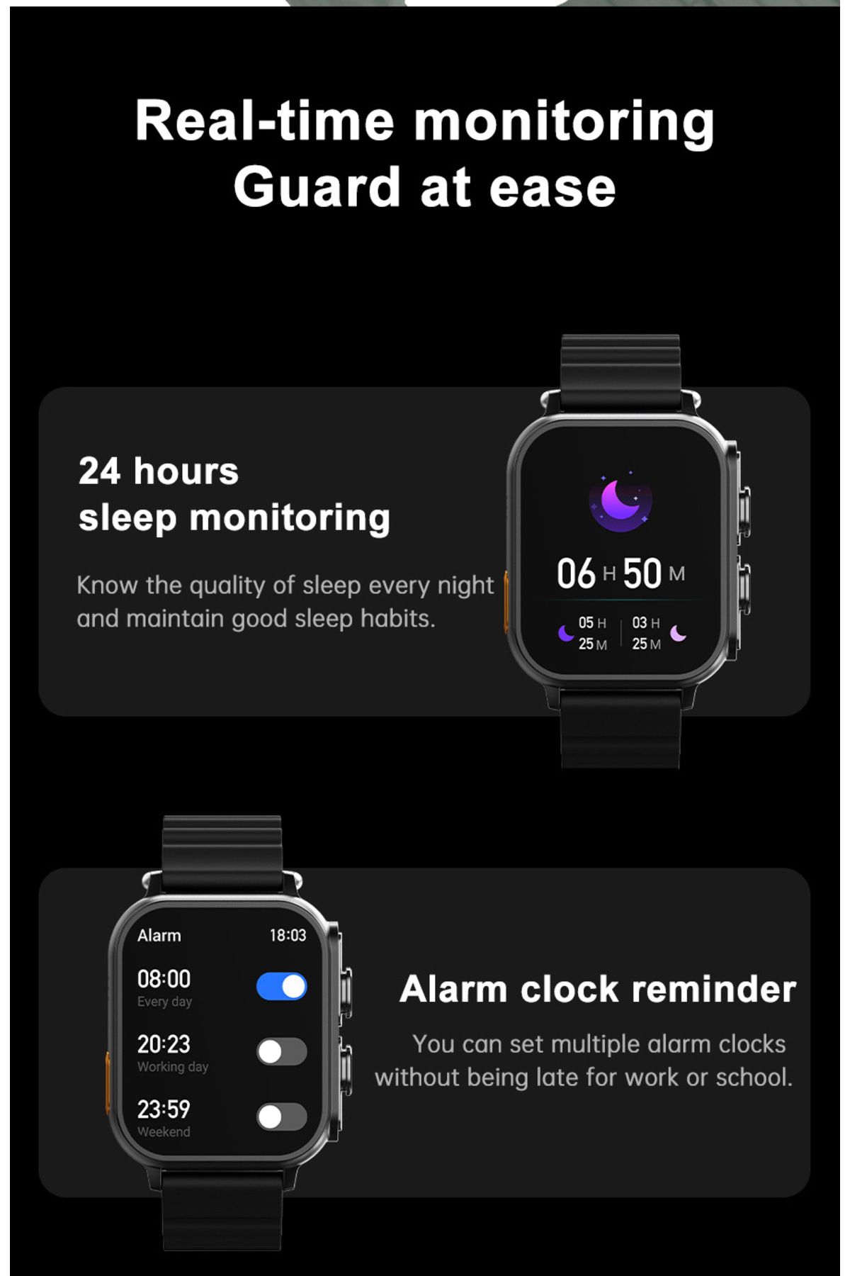 zeevos-n22 smartwatch with built-in Bluetooth headphones, NFC, Bluetooth call, 5