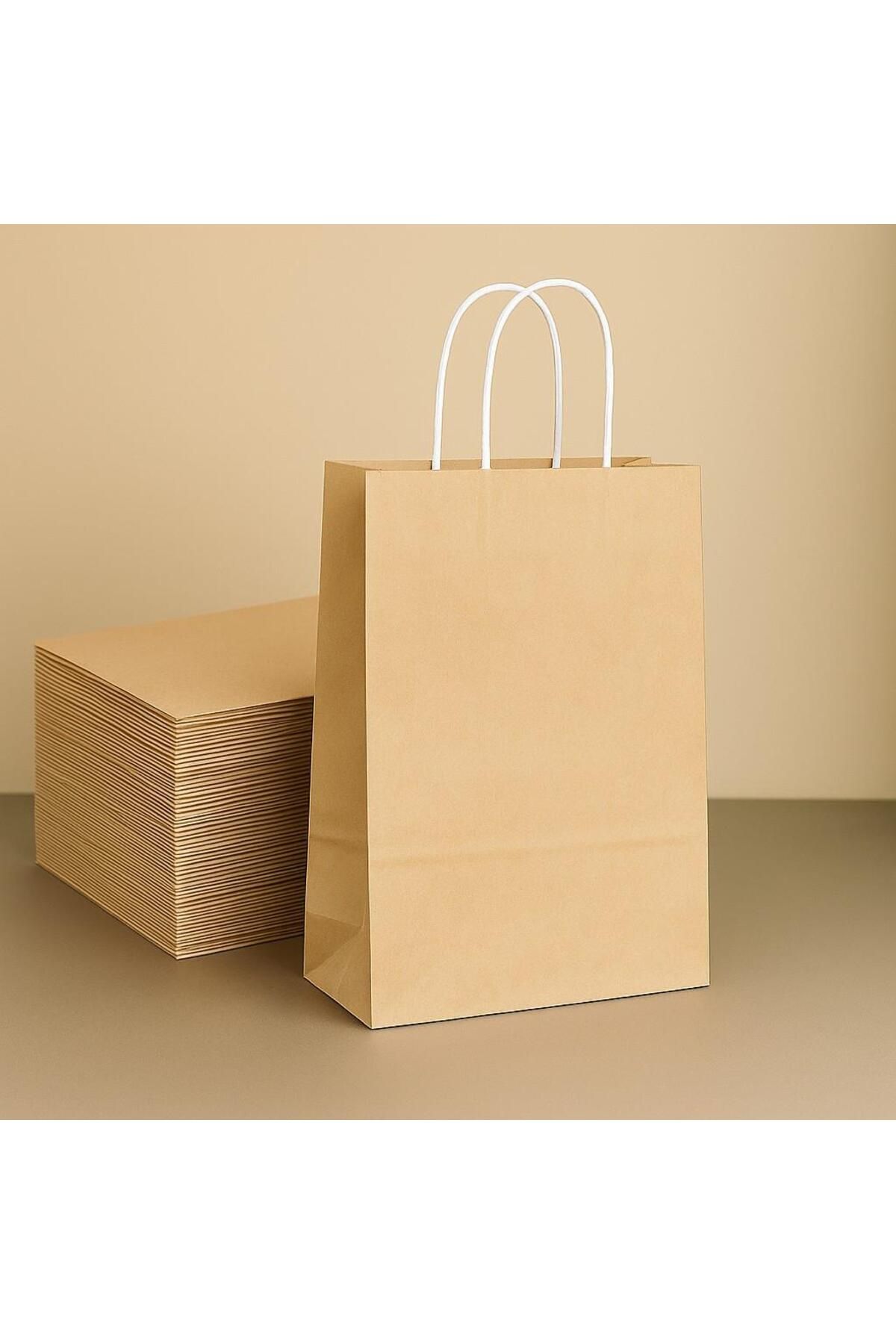 supertrend Süpertrend Roll-up Kraft Çanta Naturel Küçük Boy 18x24cm 25li