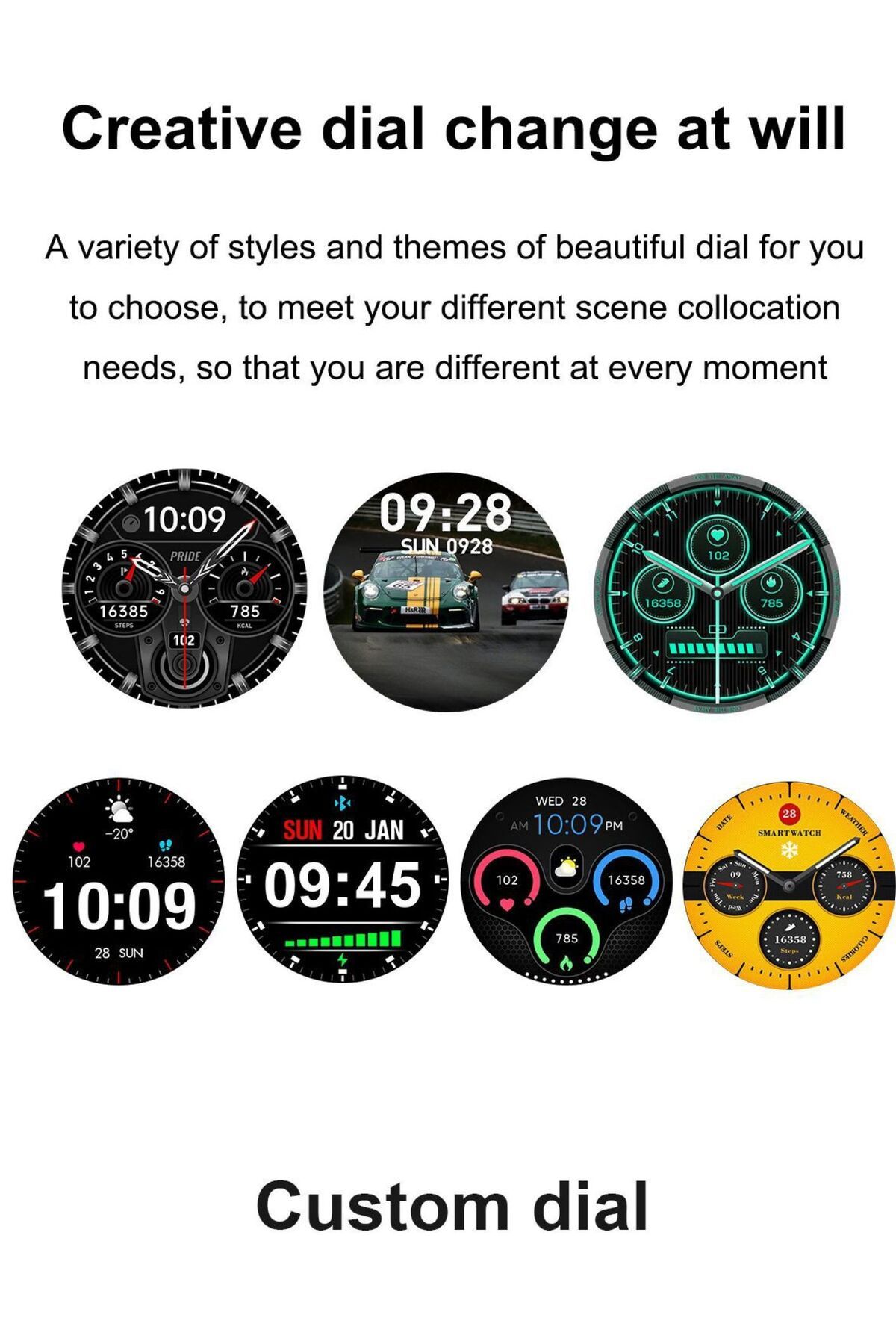 zeevos-smartwatch with built-in Bluetooth headphones, Bluetooth call, notifications 4