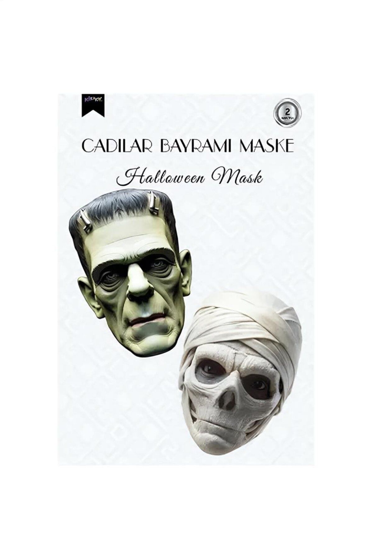 alsepeteavm Halloween Maske Seti 2'li - No:3