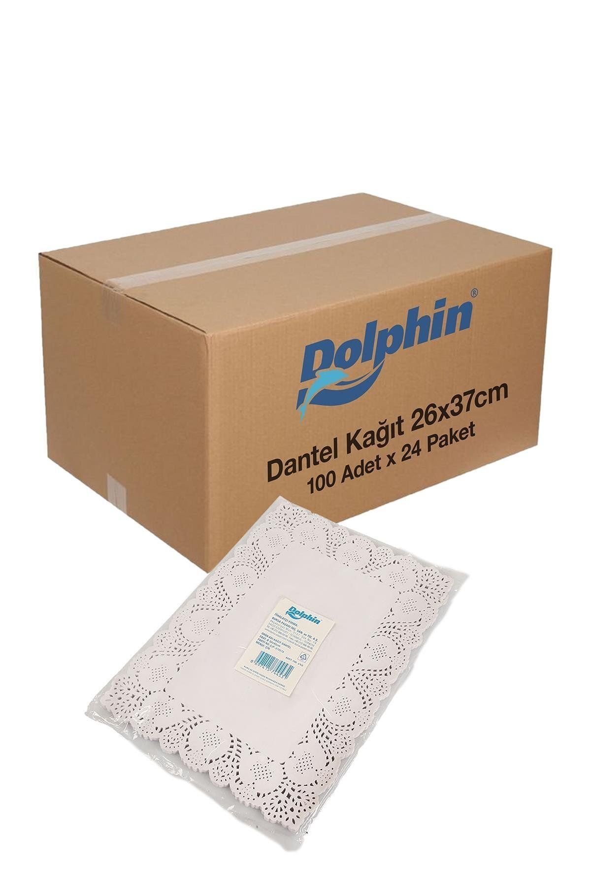 alsepeteavm Dolphin Dantel Kağıt 26cm X 37cm 100 Adet X 24 Paket Koli