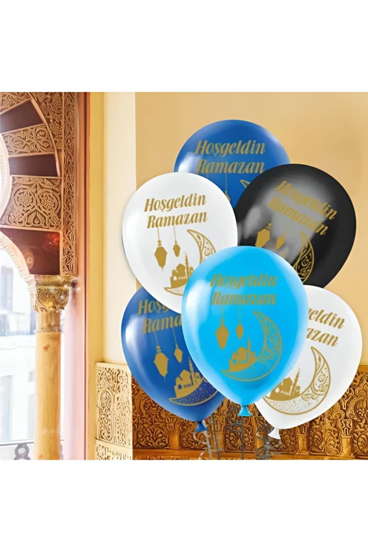 playzone Hoşgeldin Ramazan Baskılı Pastel Balon 11"
