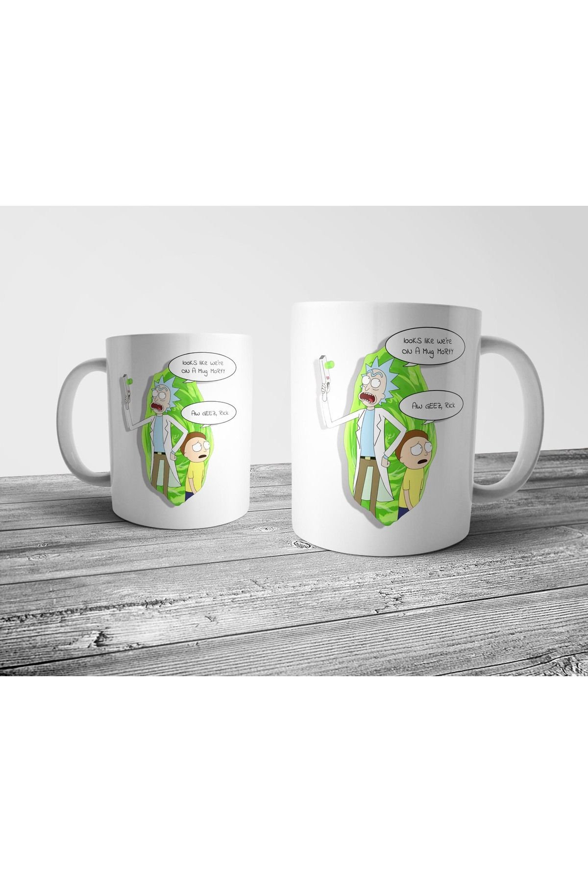 Pixxa Rick and Morty Kupa Bardak Model 2