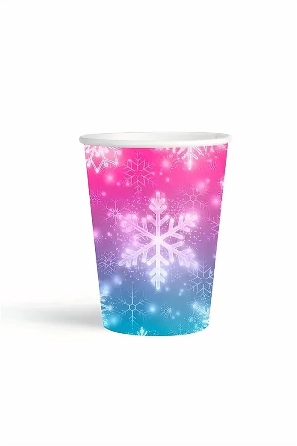 supertrend Süpertrend Snowflakes Karton Bardak 80z