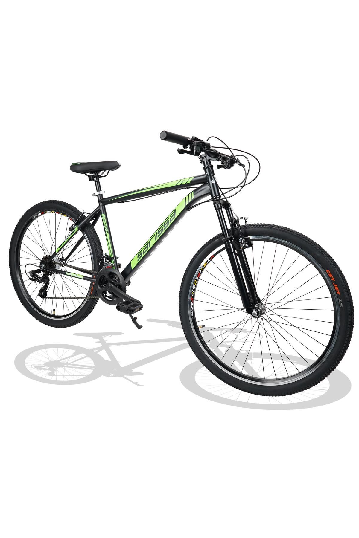SARİSSA BİSİKLET Sarissa Moon 27,5" Jant MTB Ön Amortisörlü Shimano Kelebek 21 Vites V Fren Dağ Bisikleti Siyah Yeşil