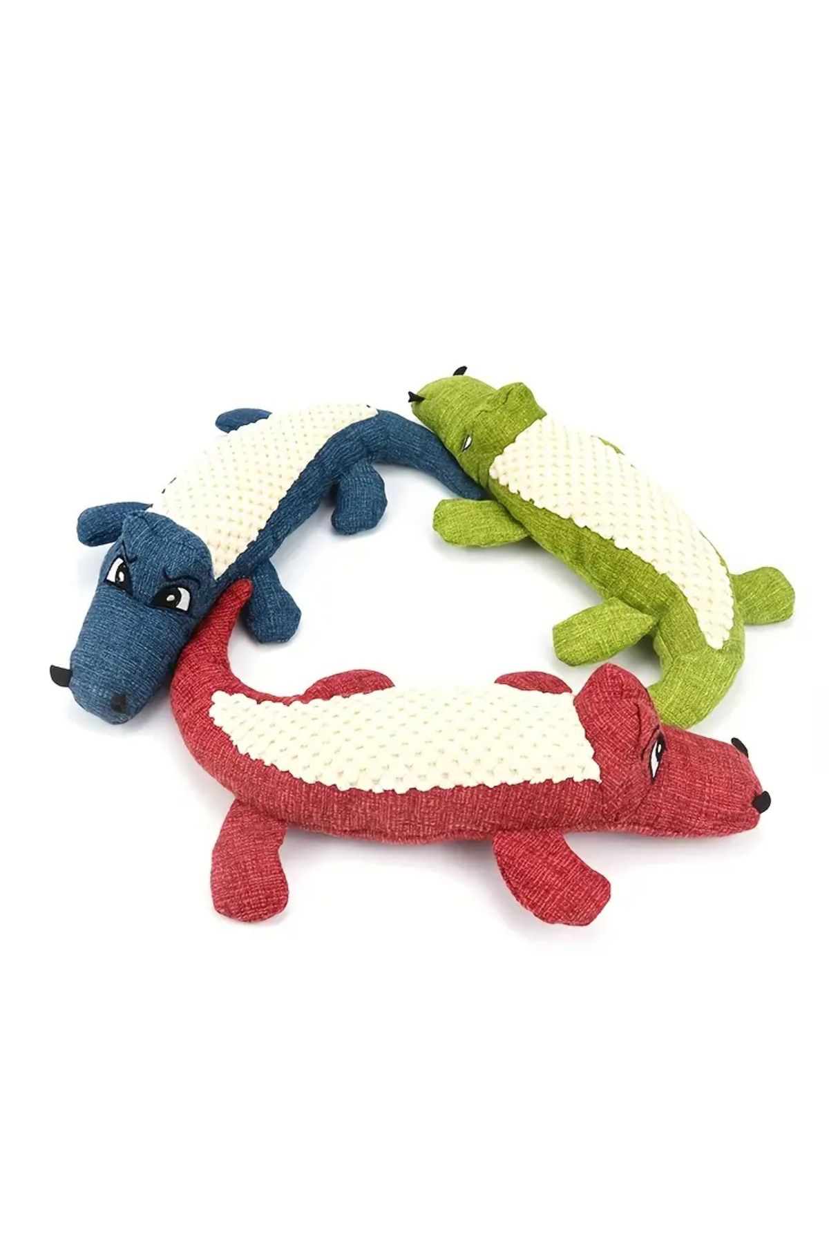 Ropet-Ropet® crocodile toy for puppies, 30cm, sound element, soft and durable material, red 5