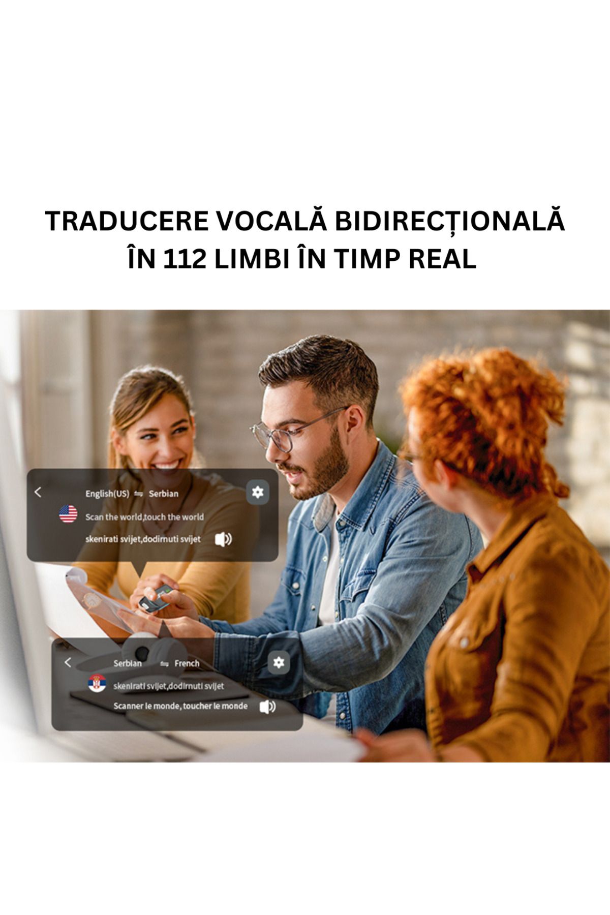 clickzu-Smart translator for voice, text and image translation, online and offline, 112 languages, OCR scanning 3