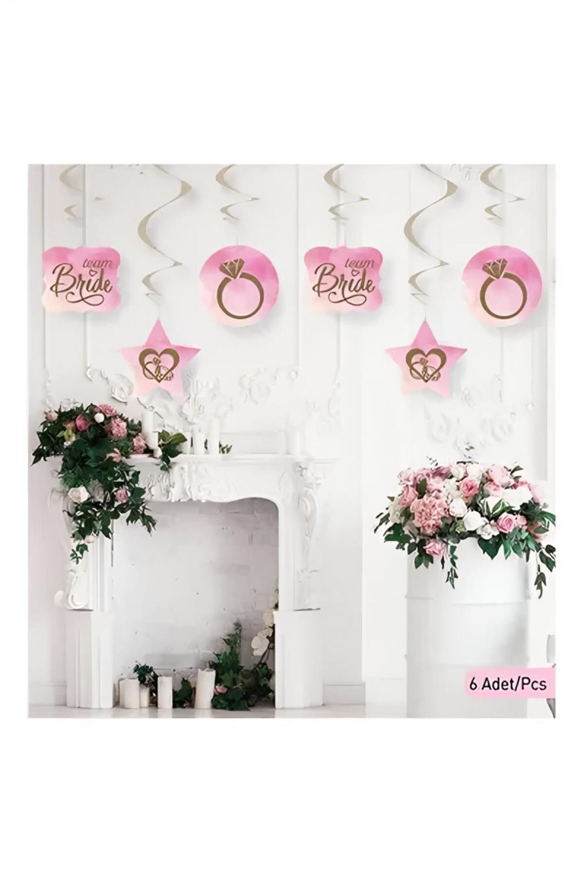 alsepeteavm Team Bride Spiral Sarkıt Süs 6'lı