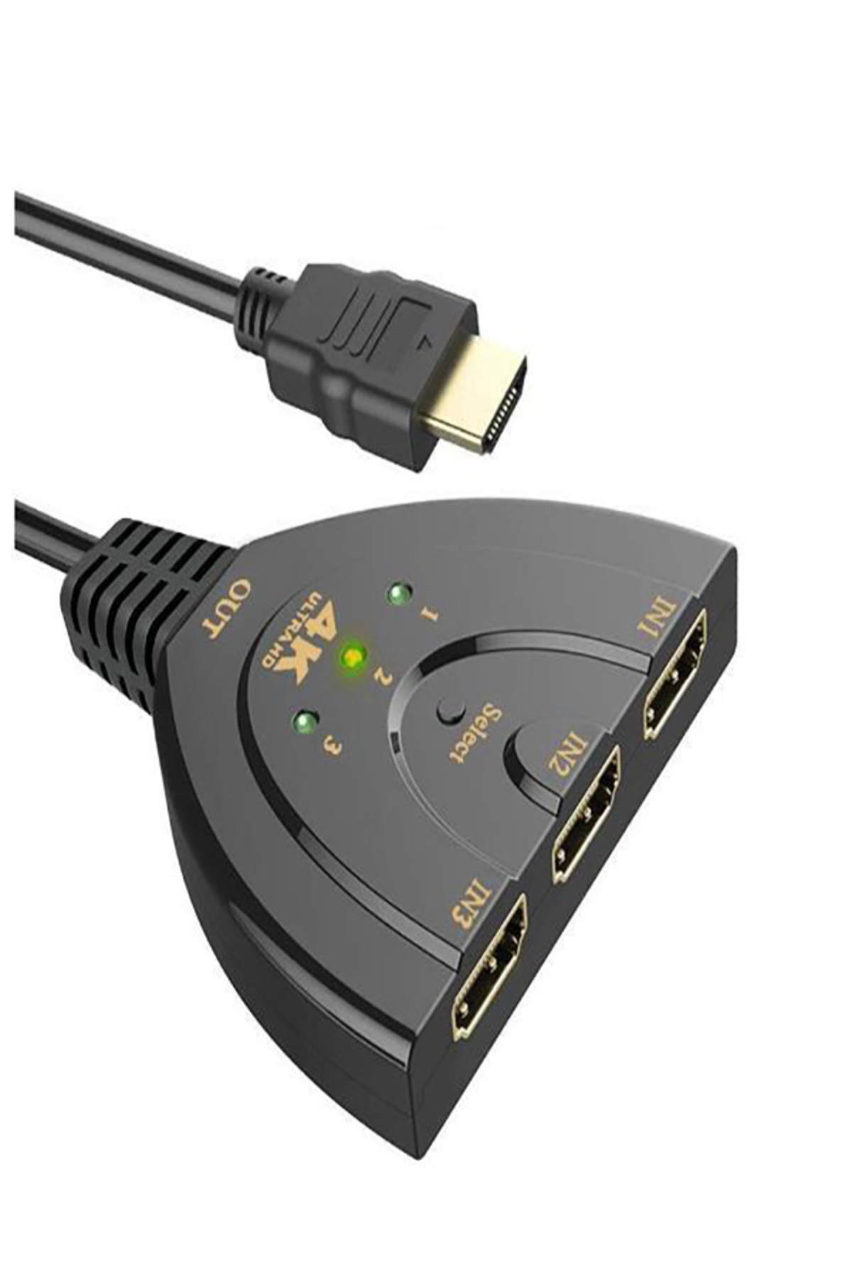 Anunnaki HDMI 4K Ultra Hd 2160P USB Güç Kablolu HDMI 3 Port Ultra HD Switch Çoklayıcı Çoğaltıcı
