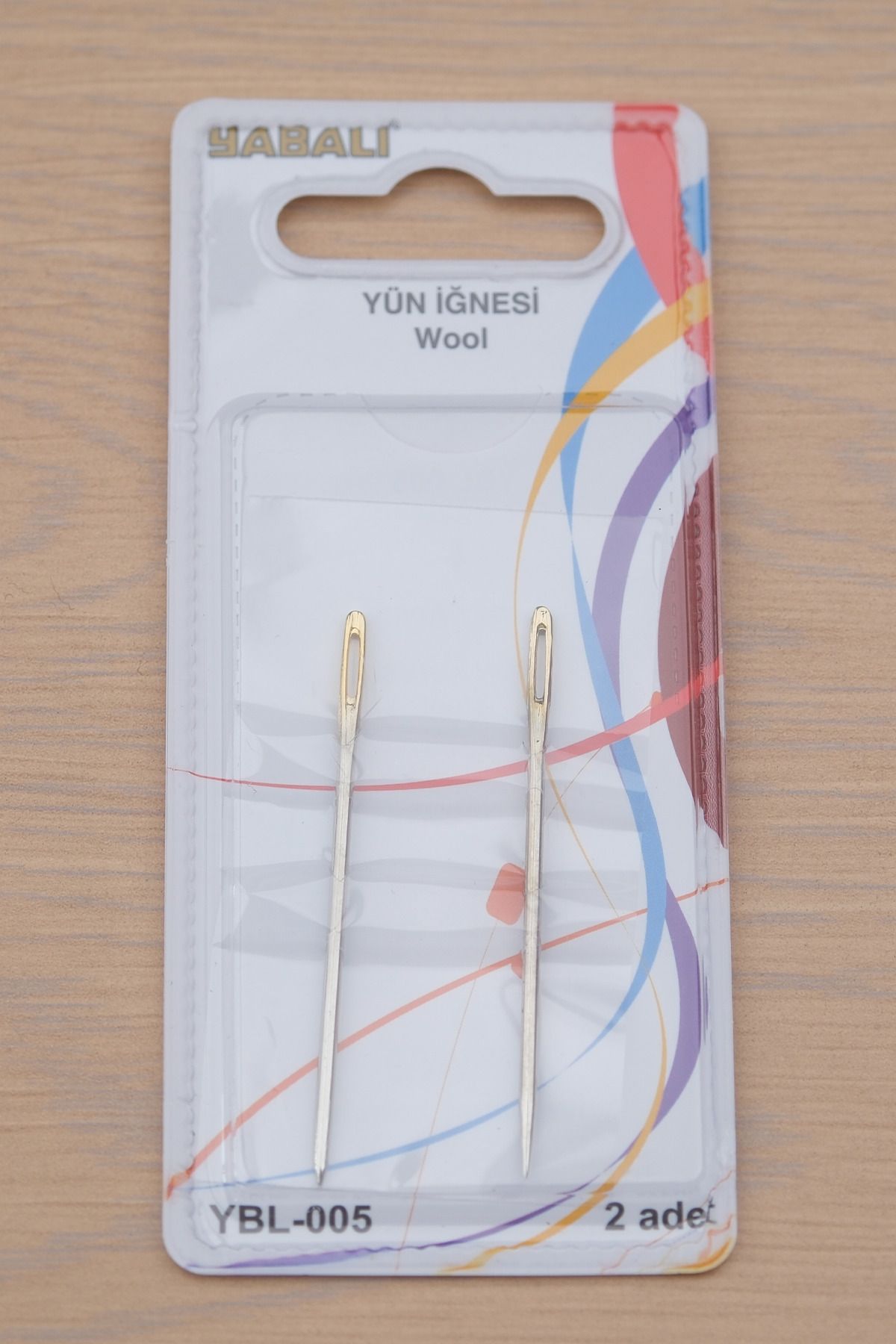Yabalı 2 Adet Metal Yün İğnesi Premium