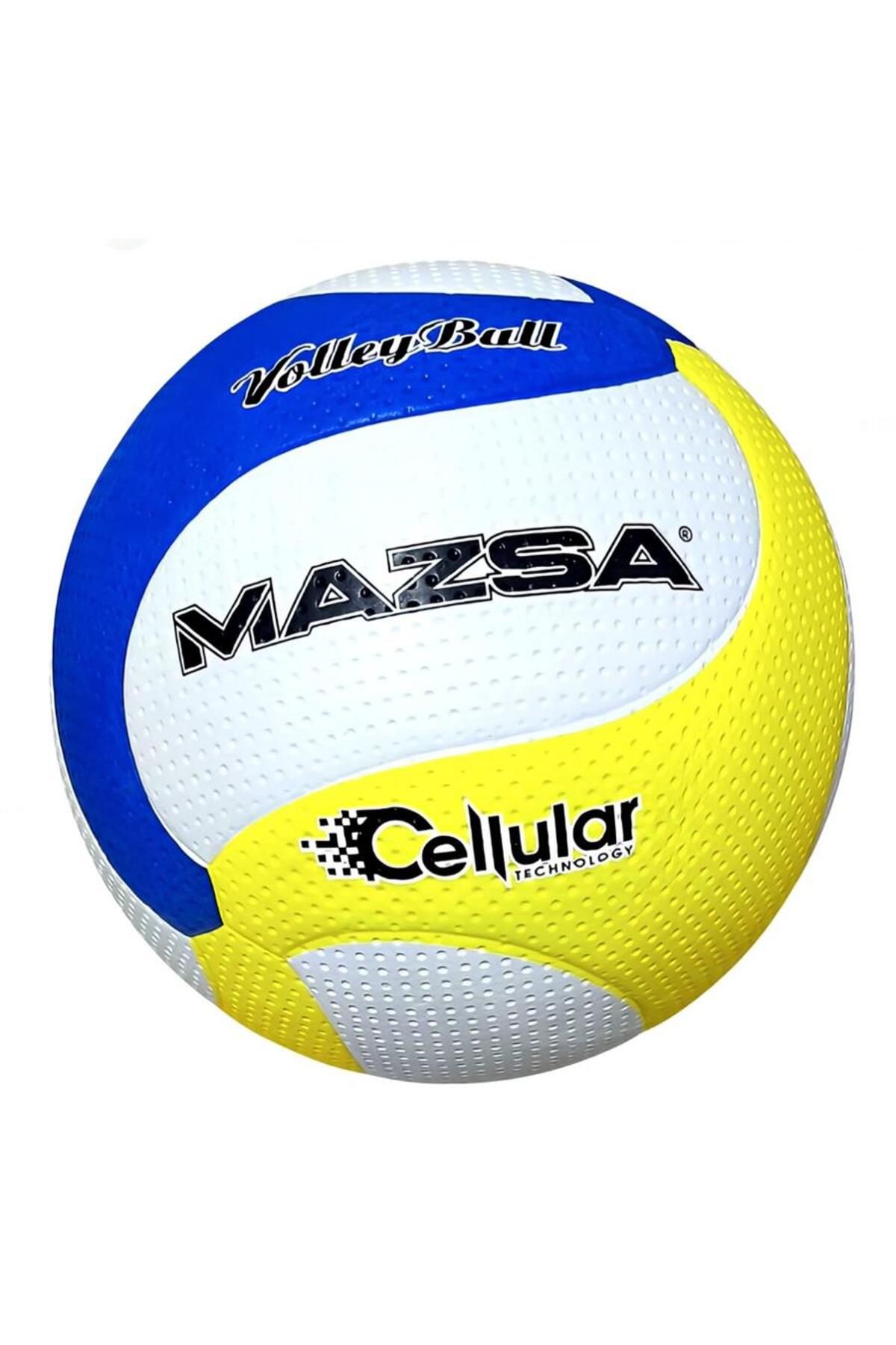 supertrend Süpertrend VB-KRC05002 MAZSA CELLULER RUBBER VOLEYBOL TOPU BEYAZ-LACİVERT-SARI