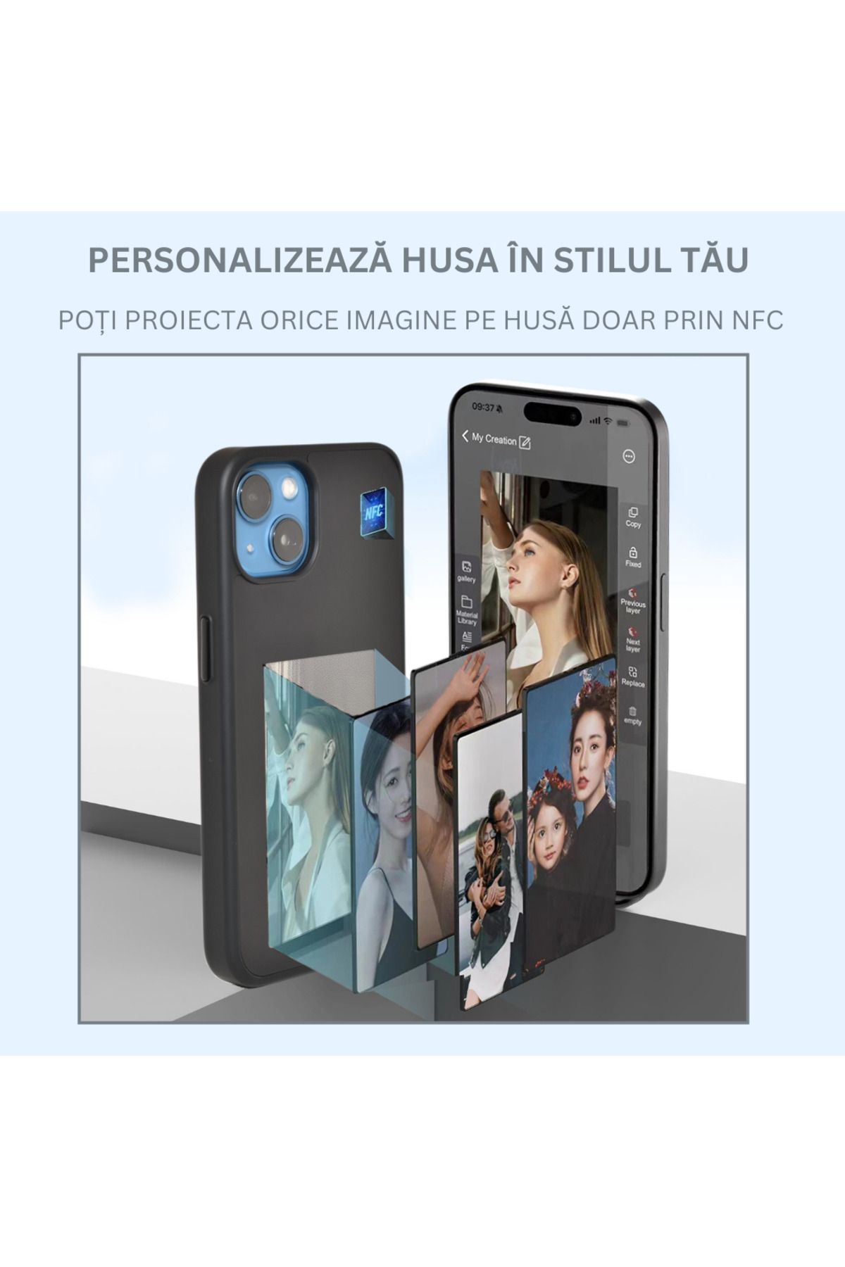 clickzu-Clickzu smart case with e-ink display and NFC for Iphone 14 customizable 1